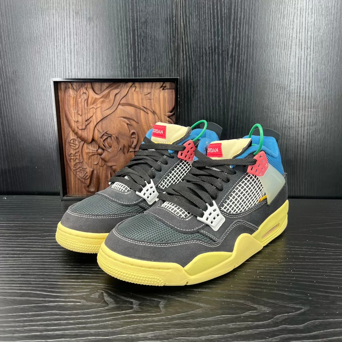 Nike AJ4 Union Black Blue 44 99 New Size US 10 / EU 43 - 1 Thumbnail