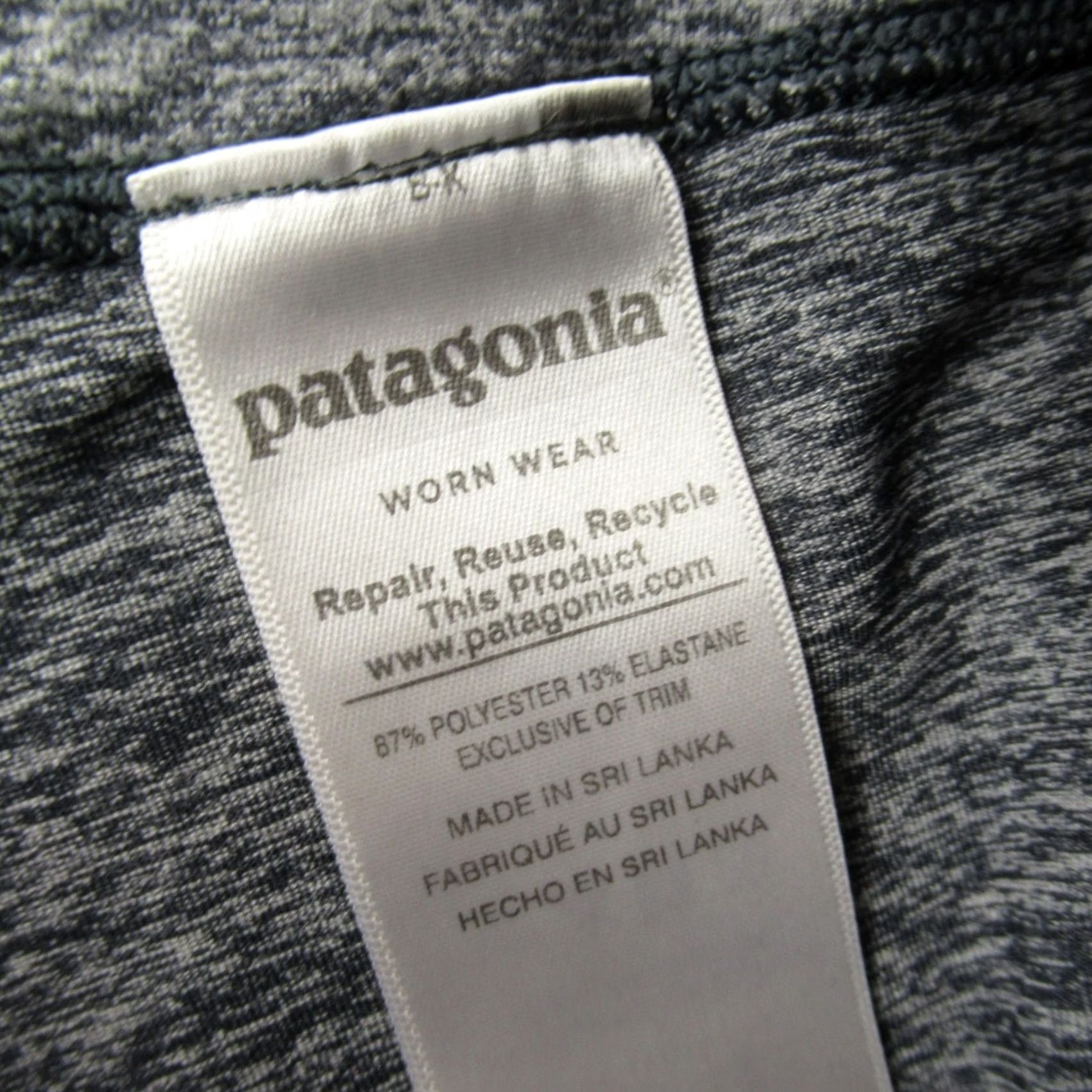 Patagonia Patagonia Leggings Womens Medium Gray Workout Gym Stretch Lightweight Casual Size 32" / US 10 / IT 46 - 3 Thumbnail