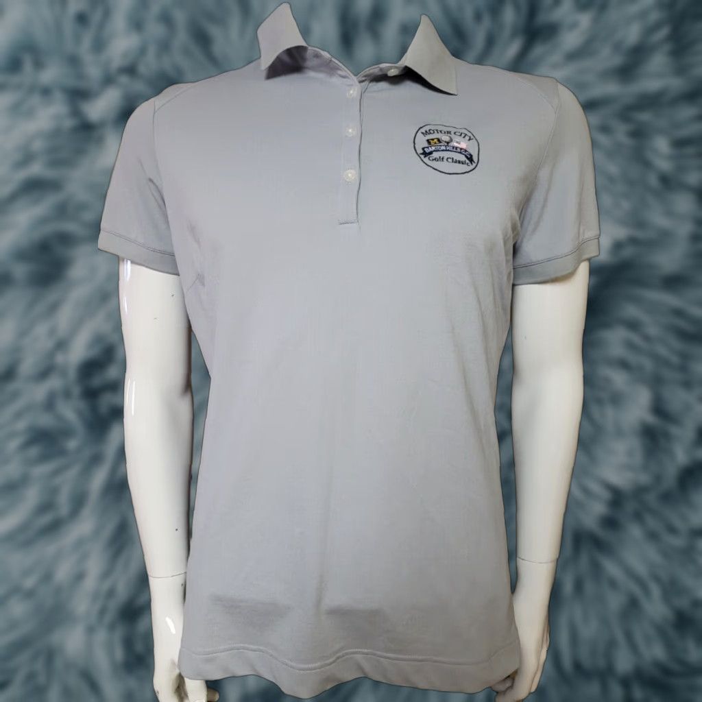 Nike Womens Nike Golf Polo Shirt Blue M Regular Nike Logo Casual 2010s Golf Mens Womens Girls? Size M / US 6-8 / IT 42-44 - 1 Thumbnail