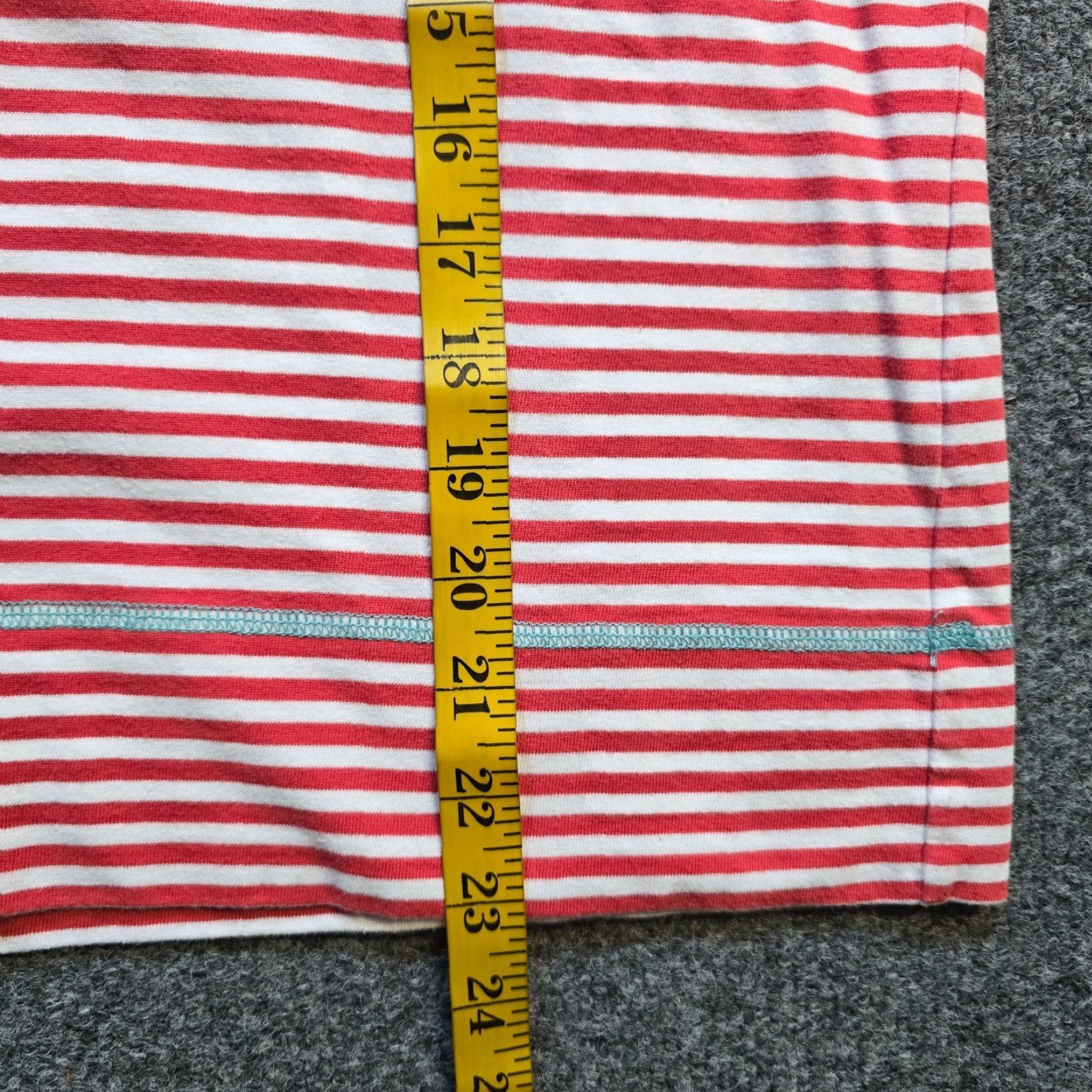 Orvis Orvis Top Women Large Red White Striped Round Neck Nautical Beach Coastal Casual Blouse Size L / US 10 / IT 46 - 6 Thumbnail