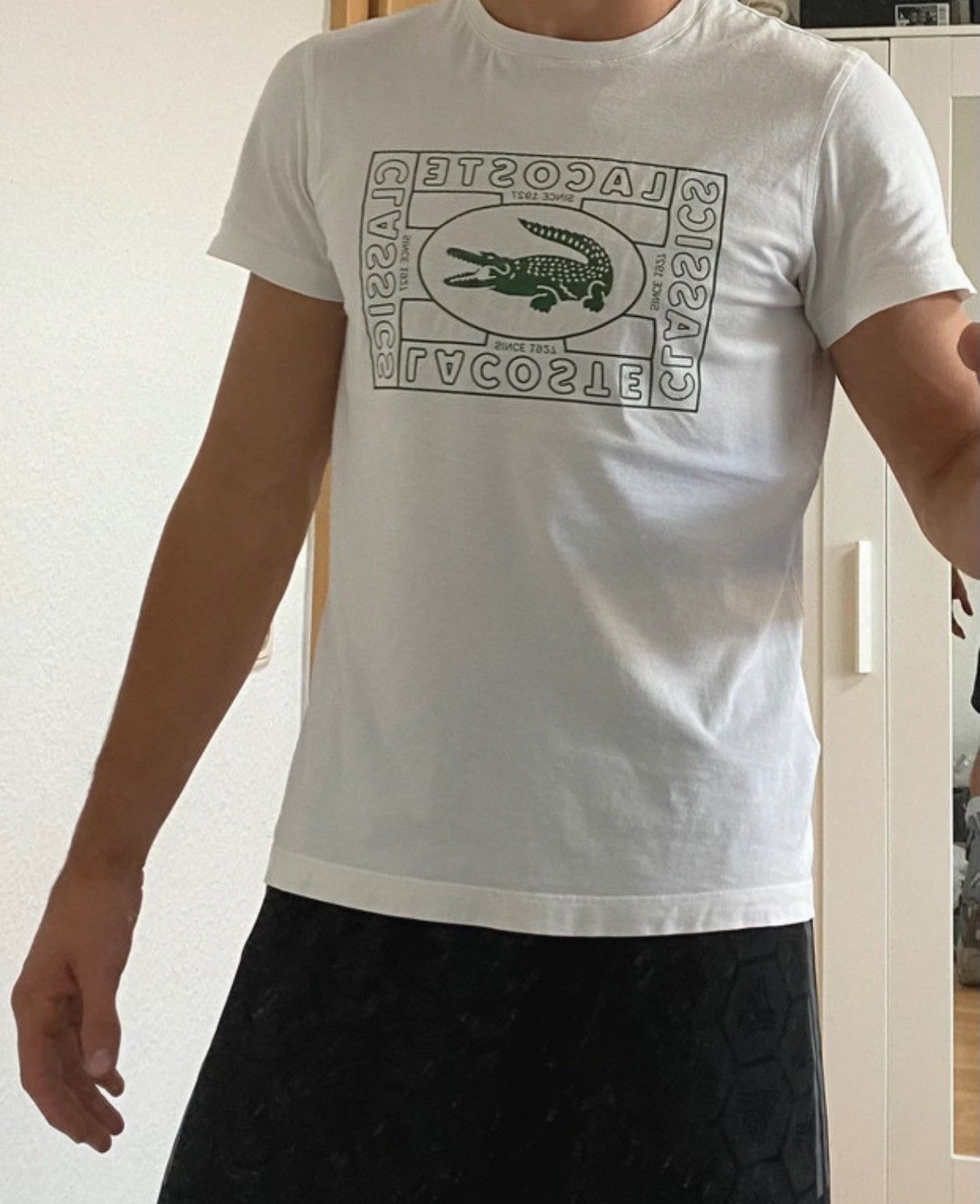 Lacoste Lacoste tshirt white M Size US M / EU 48-50 / 2 - 3 Thumbnail