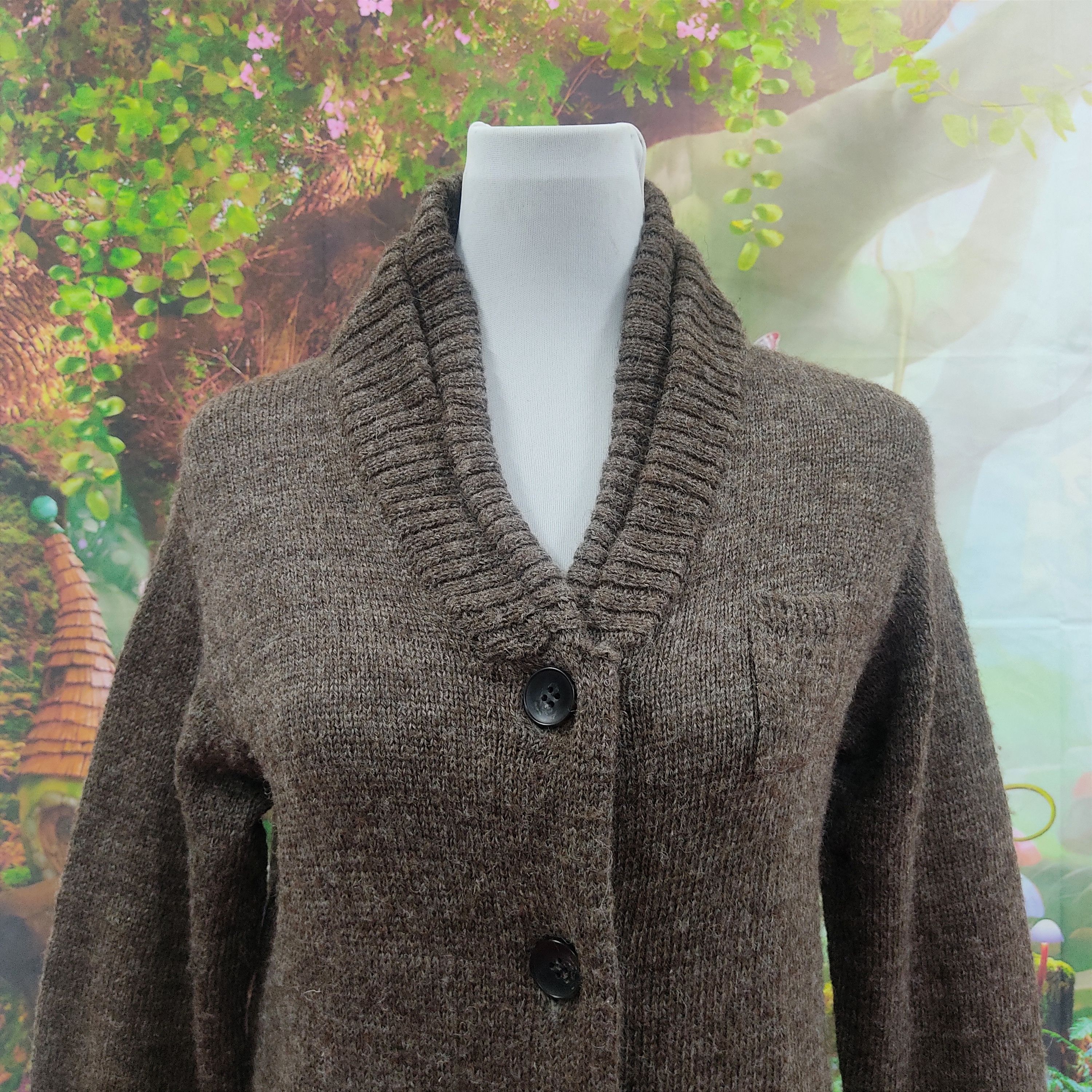 FRAPBOIS Wool Buttons Up Cardigan Sweater