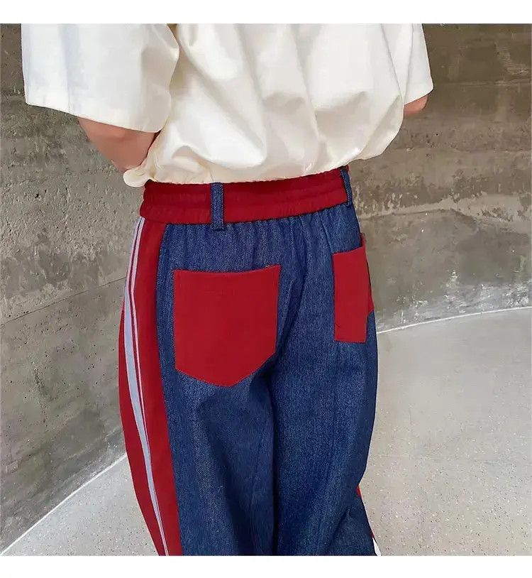 Japanese Brand Outdoor retro fashion side striped colorblock track pants Size US 30 / EU 46 - 6 Thumbnail