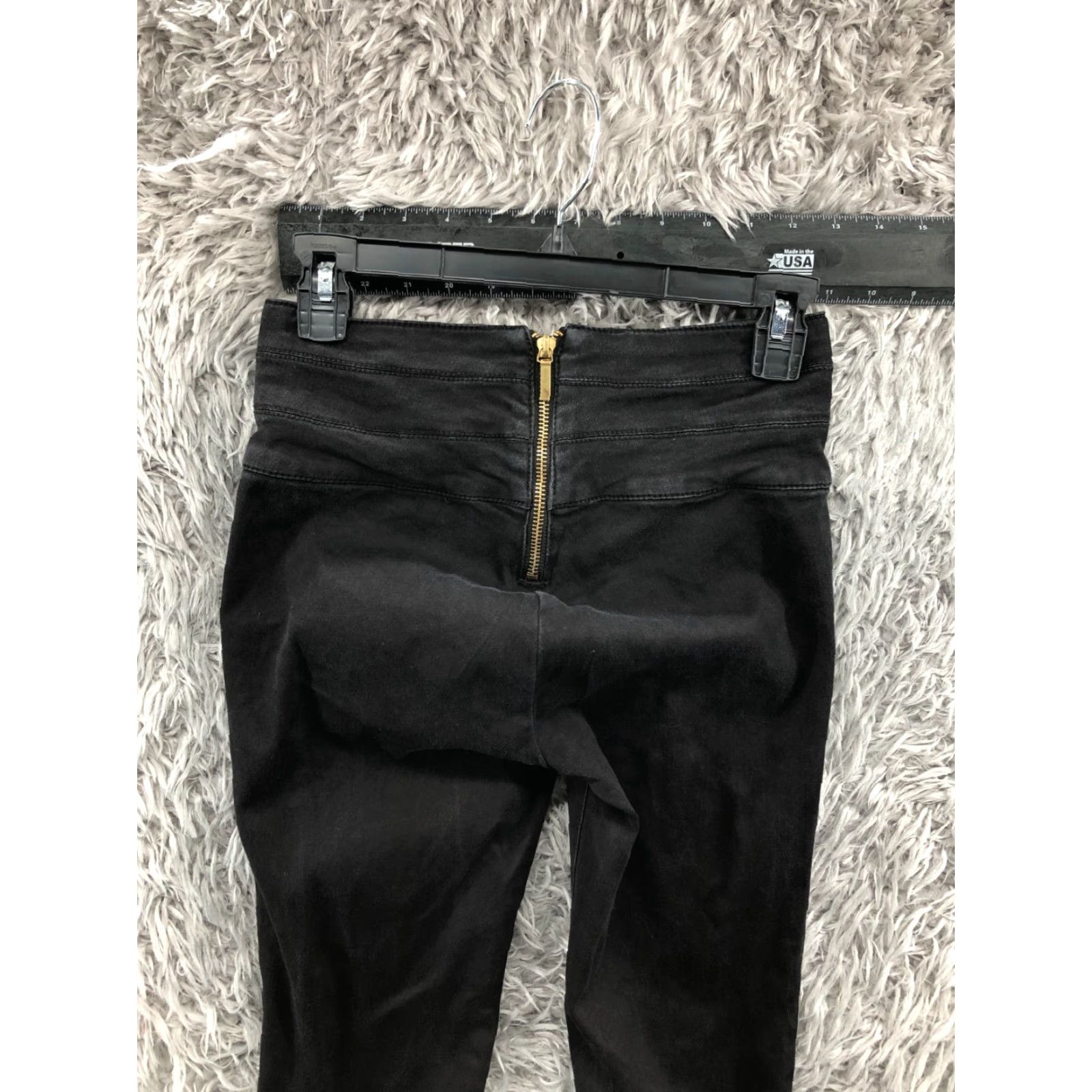 Bebe bebe Pants Womens Black Pull On Skinny Ankle Size 0 Size 25" / US 0 / IT 36 - 6 Thumbnail