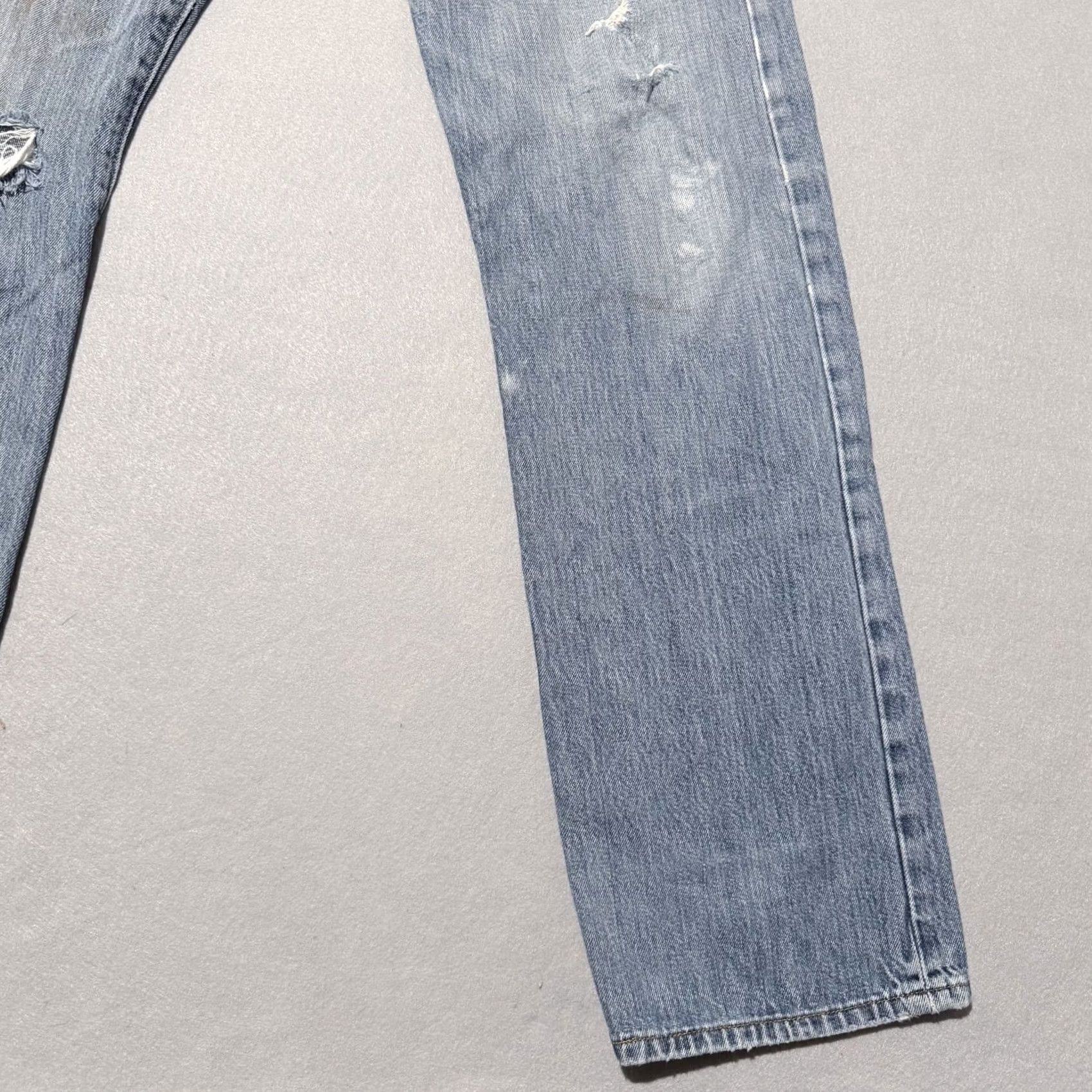 Levi's VINTAGE Levi's 501 Original Jeans Men Blue Denim Distressed Straight Fit - 34X36 Size US 34 / EU 50 - 6 Thumbnail