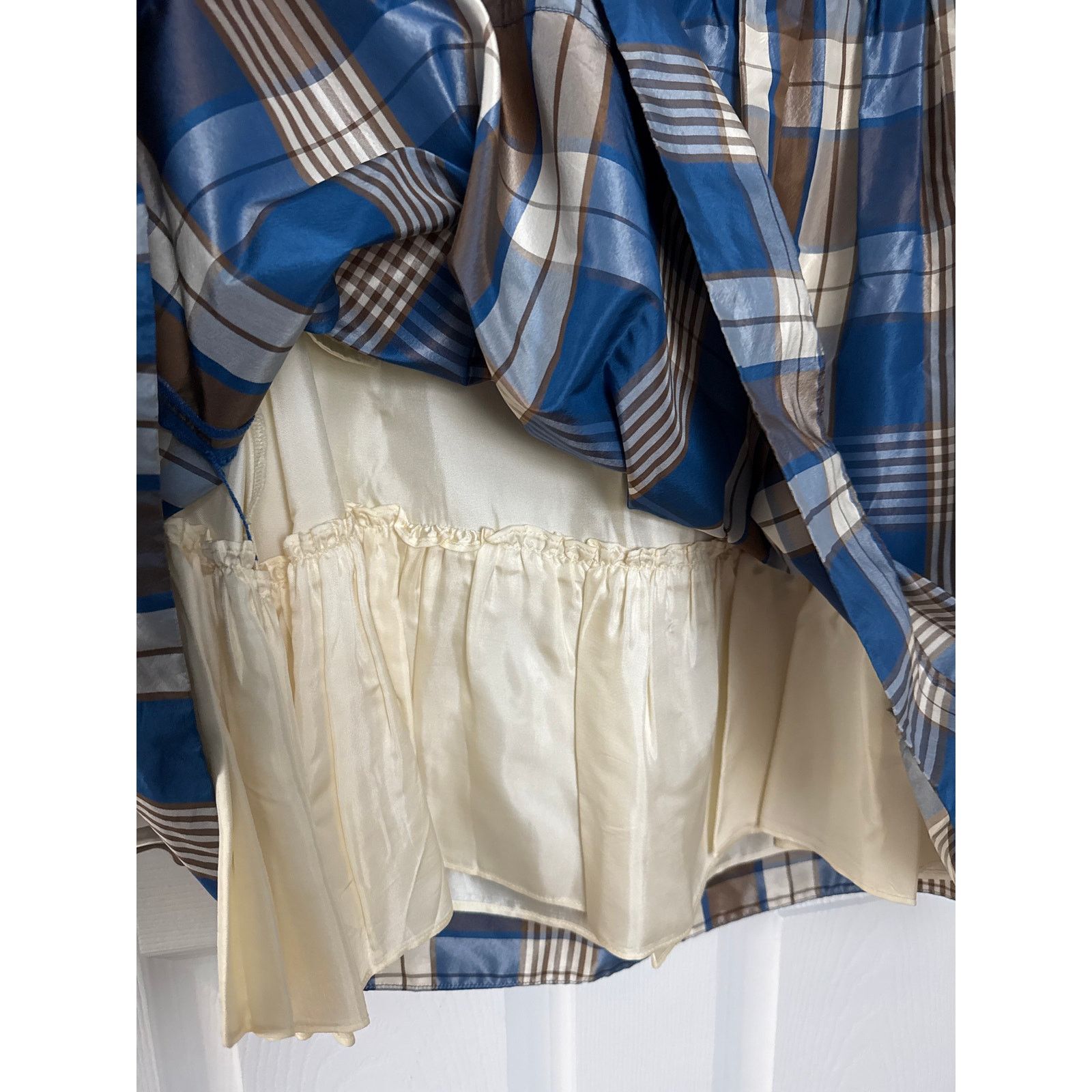 J.Crew J. Crew Collection plaid silk taffata skirt Fleur De Lis 10 Size 32" / US 10 / IT 46 - 10 Thumbnail