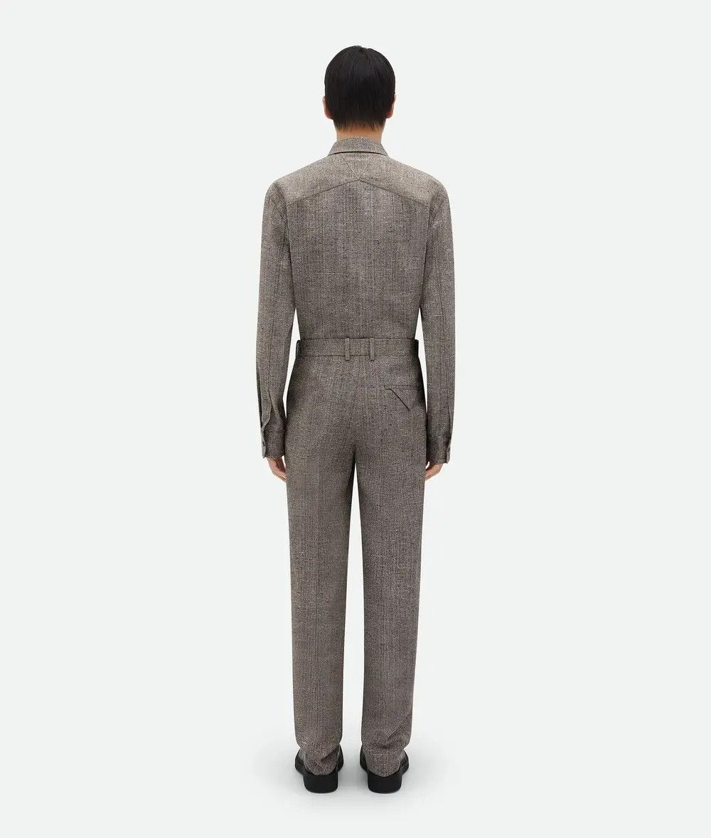 Bottega Veneta o1lf3ng11025 Viscose and Silk Straight Leg Pants in Gray Size US 30 / EU 46 - 2 Thumbnail