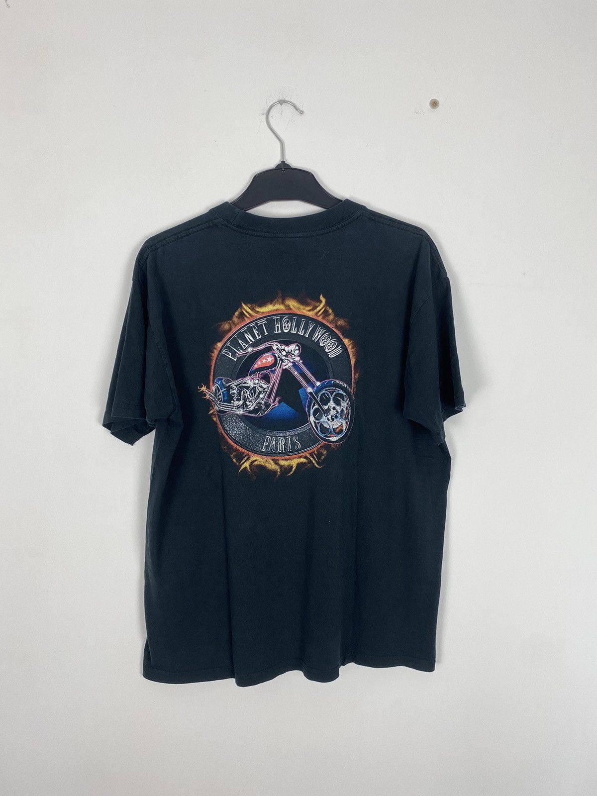 Planet Hollywood × Vintage Vintage 1998 Planet Hollywood Rider Tee Paris Center Logo Size US L / EU 52-54 / 3 - 7 Thumbnail