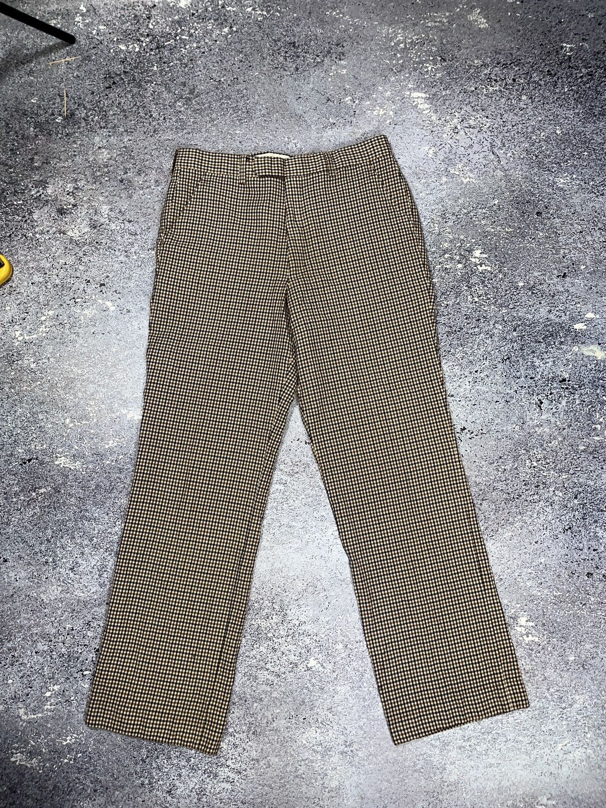 Aquascutum Vintage Aquascutum Camel Check 100% Wool Casual Pants Size US 31 - 1 Thumbnail