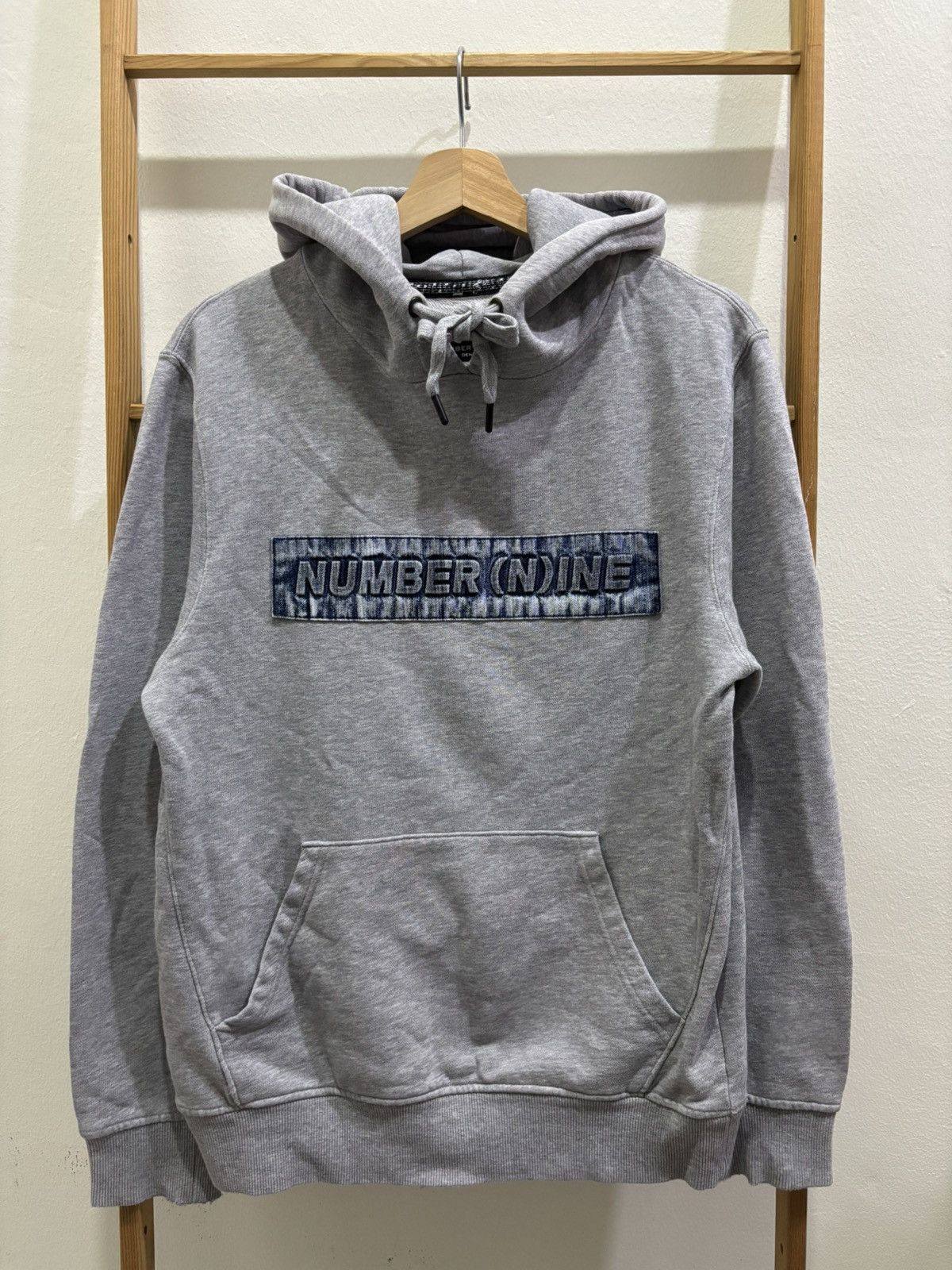 Number (N)ine Number Nine 01AW Gray Shield Hoodie | Grailed
