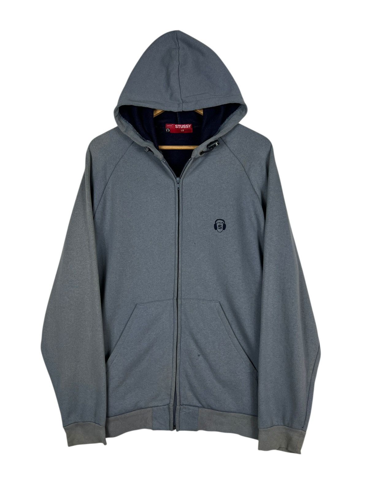 Stussy 🔥 Vintage Stussy Zip Up Hoodie Made In Usa Size US L / EU 52-54 / 3 - 7 Thumbnail