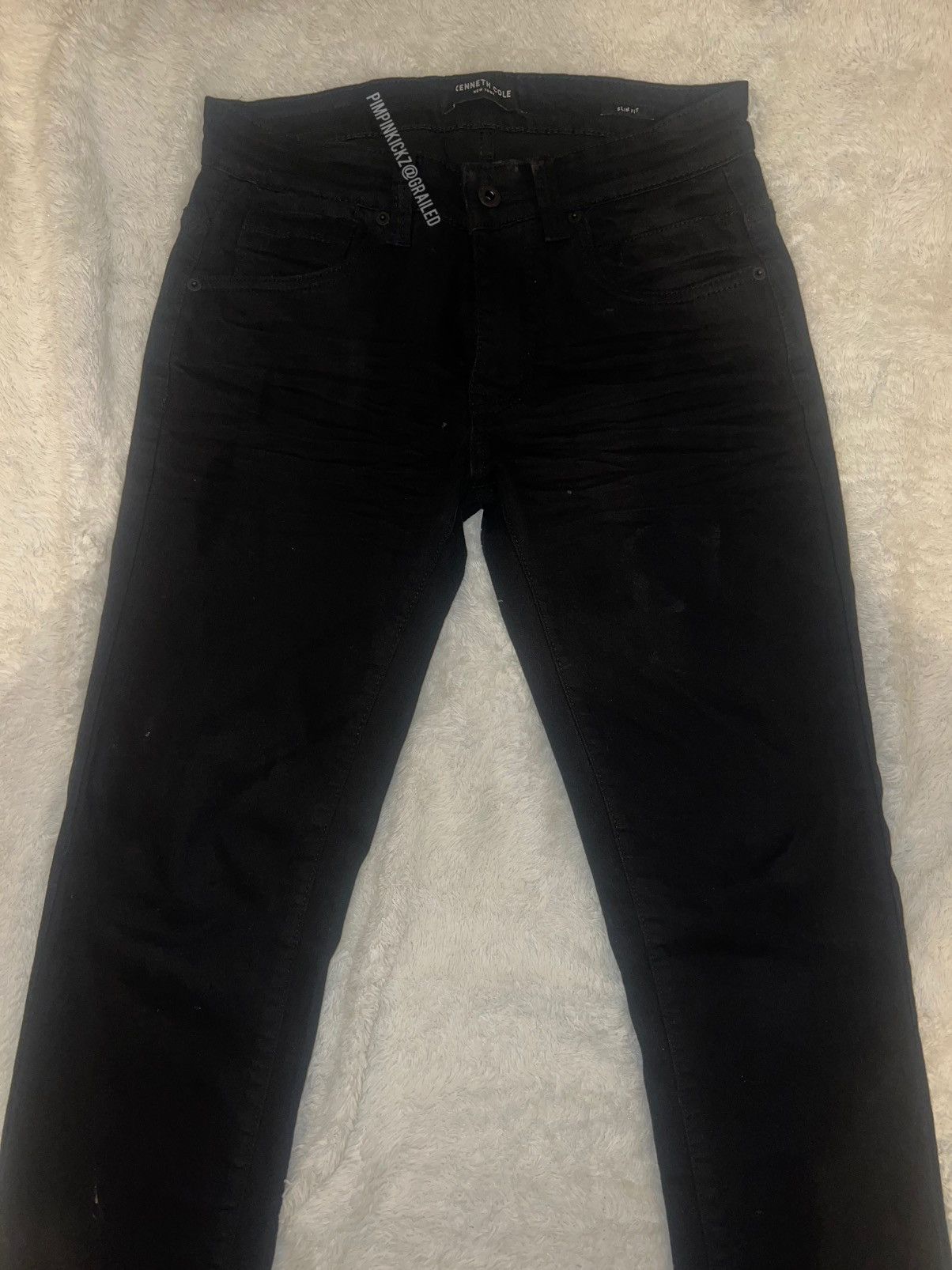 Kenneth Cole Mens Kenneth Cole black denim jeans Size US 28 / EU 44 - 2 Thumbnail