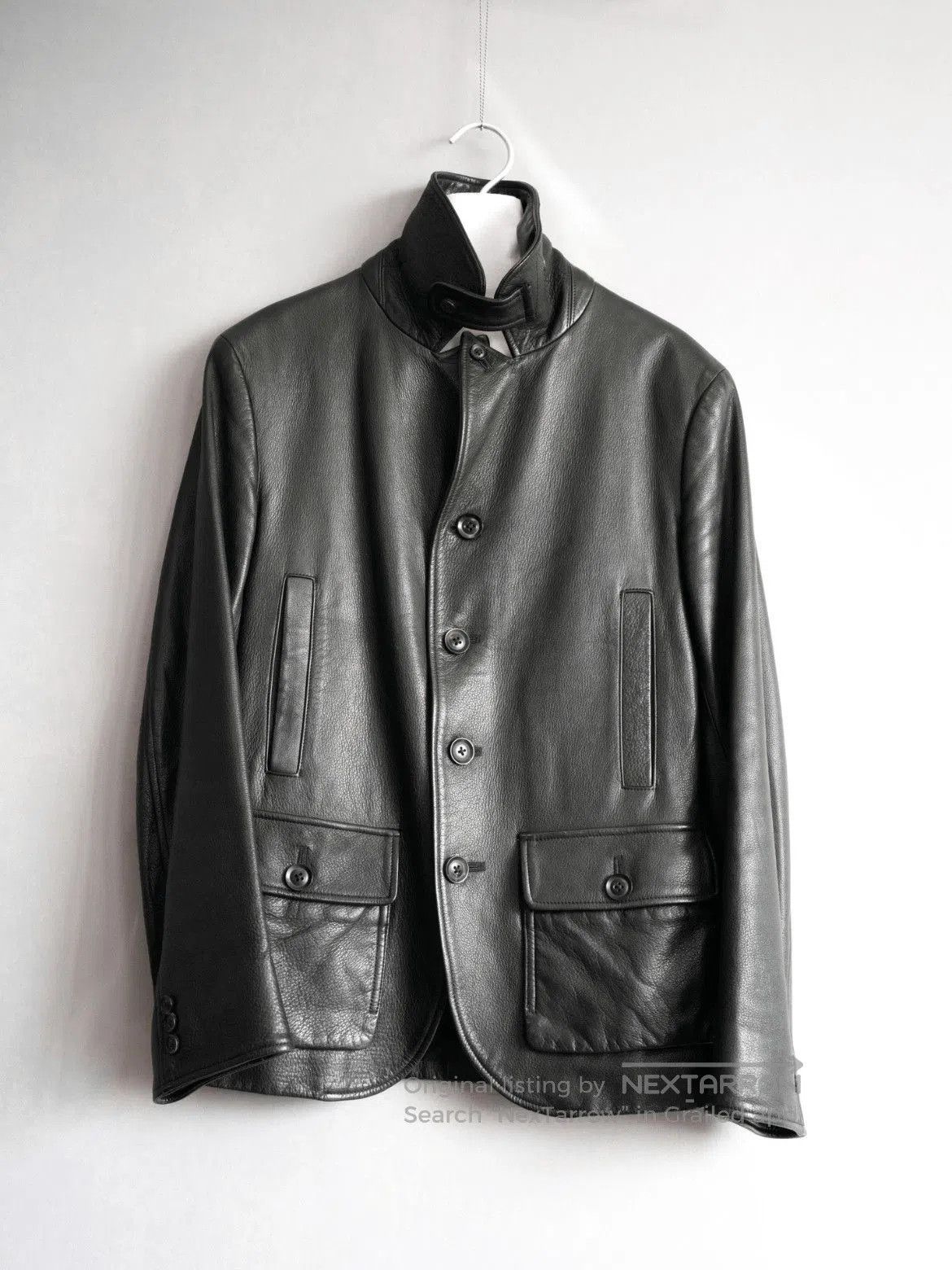 Yohji Yamamoto Sz Yohji Yamamoto 13AW Bufflo Leather Jacket. Size US M / EU 48-50 / 2 - 2 Thumbnail