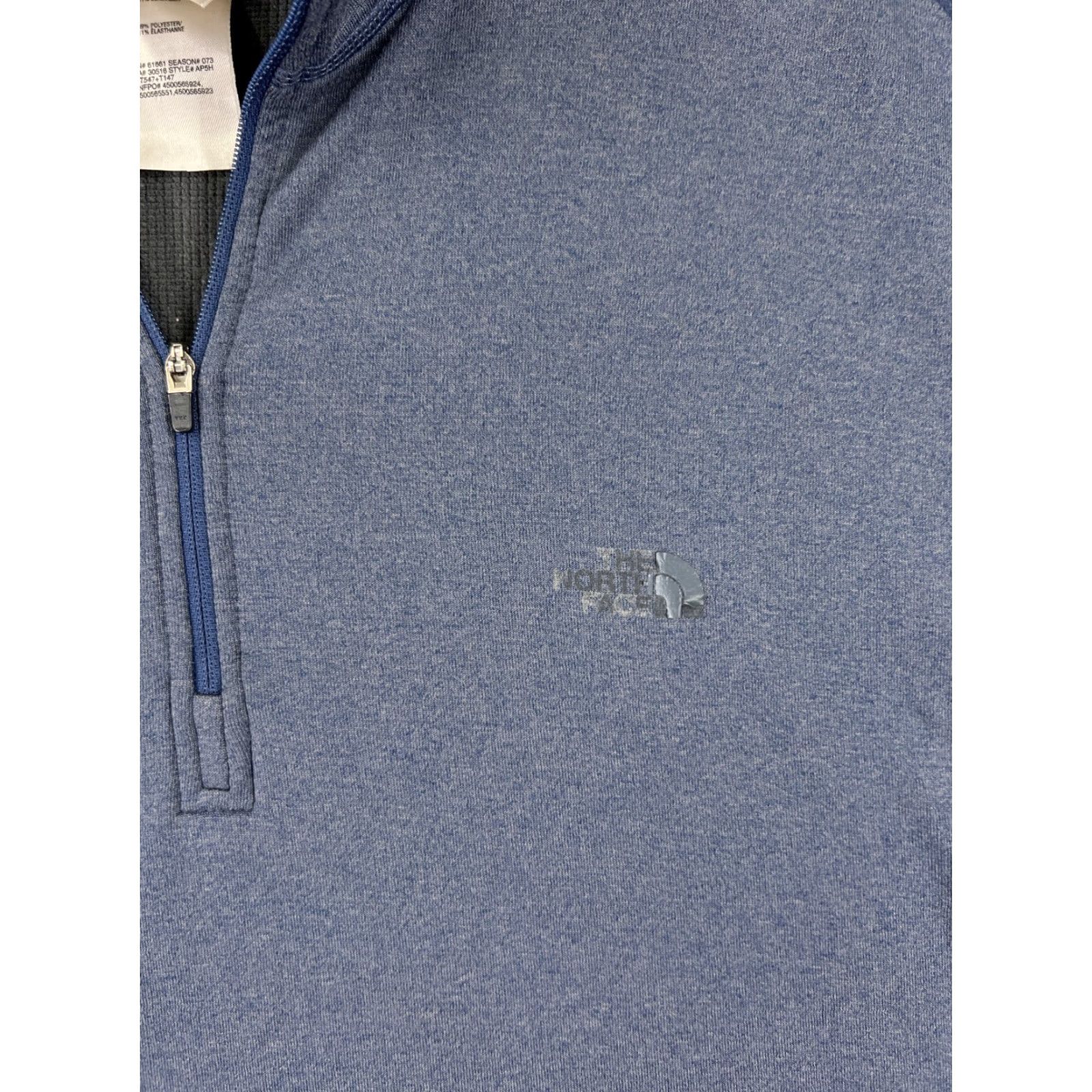 The North Face The North Face Sweater Mens Large Blue Long Sleeve 1/4 Zip Polyester Read Size US L / EU 52-54 / 3 - 6 Thumbnail