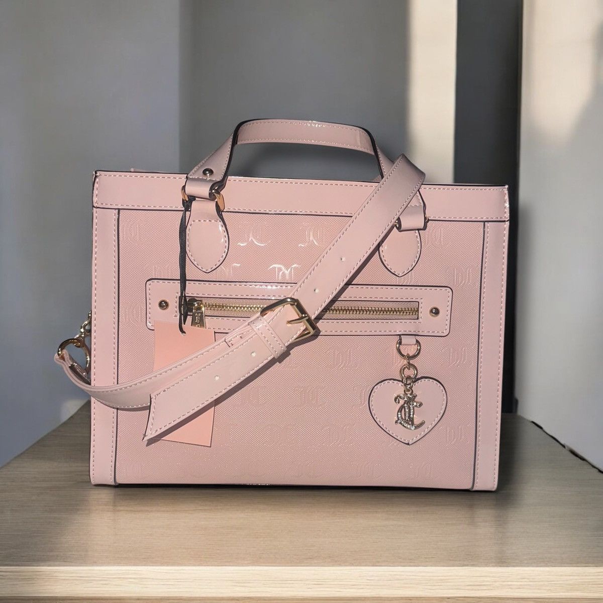 Juicy Couture Pink Nailed It Crossbody Tote Bag, Women's
