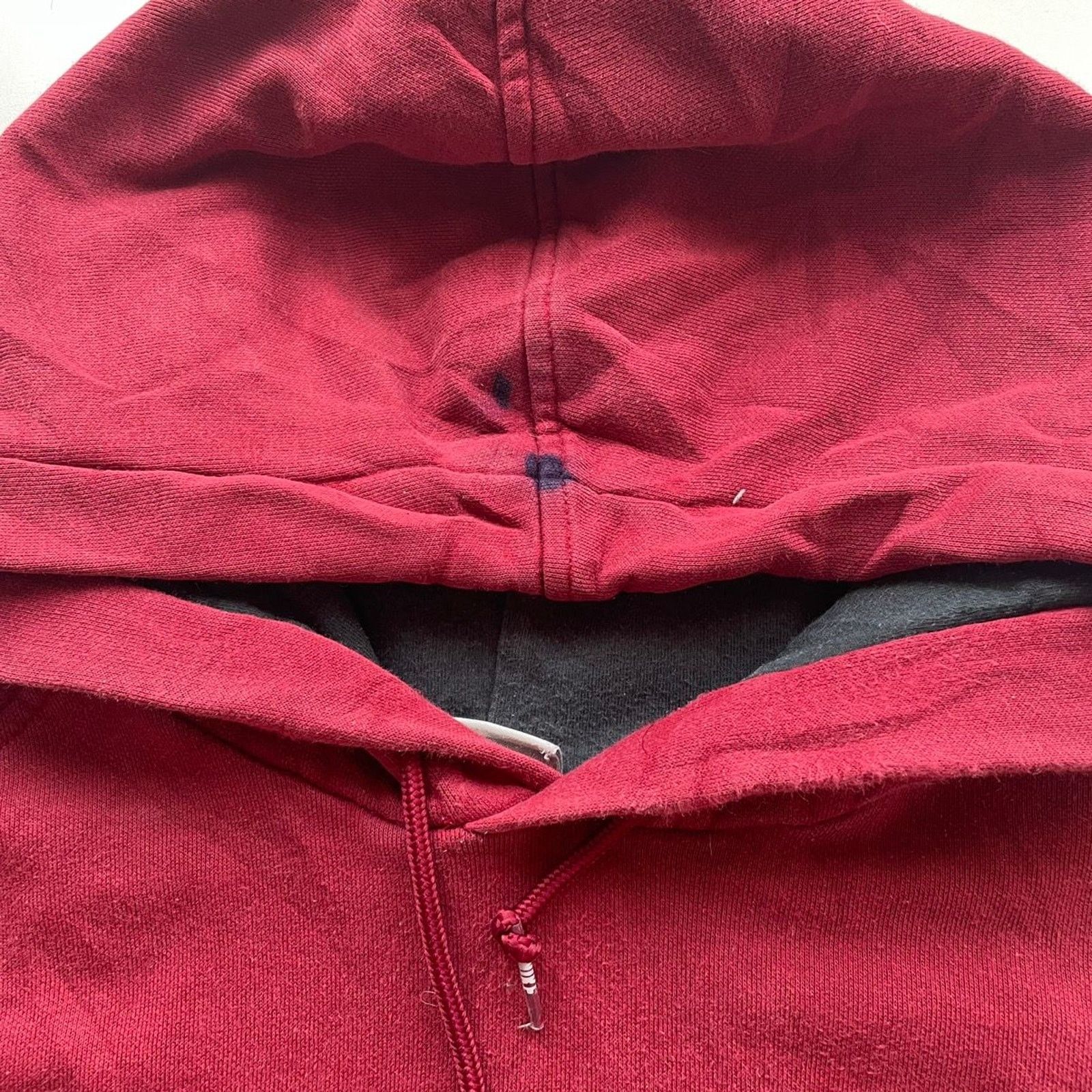 Nike Vintage Y2K Nike Hoodie 2XL Swoosh Logo Faded Burgundy Red Size US XXL / EU 58 / 5 - 3 Thumbnail