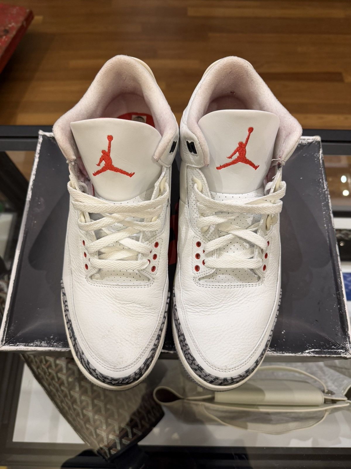 Jordan Brand Jordan 3 Retro White Cement Size US 12.5 / EU 45-46 - 4 Thumbnail