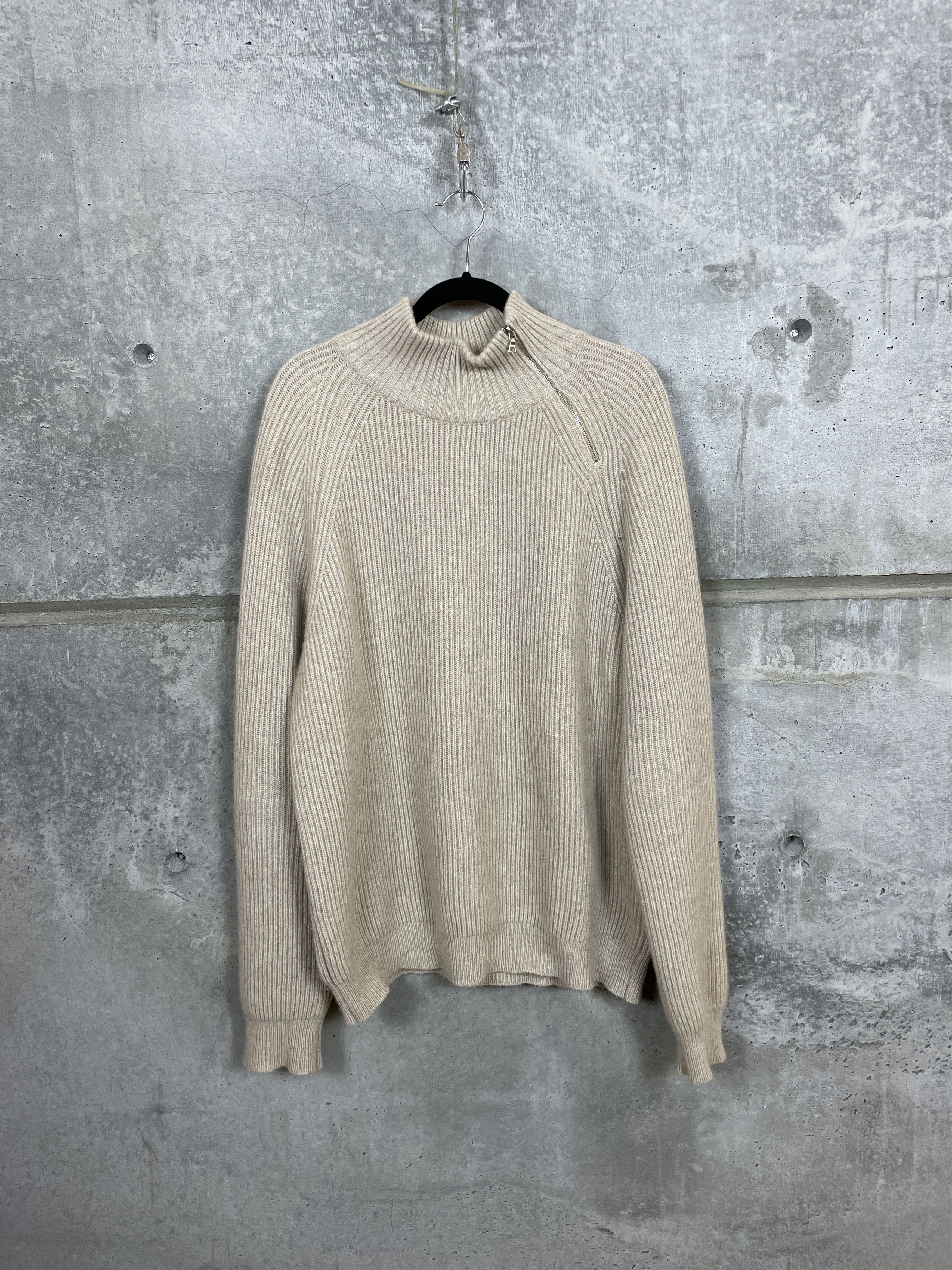 $1000 Connolly Side Zip Cashmere Driving Sweater