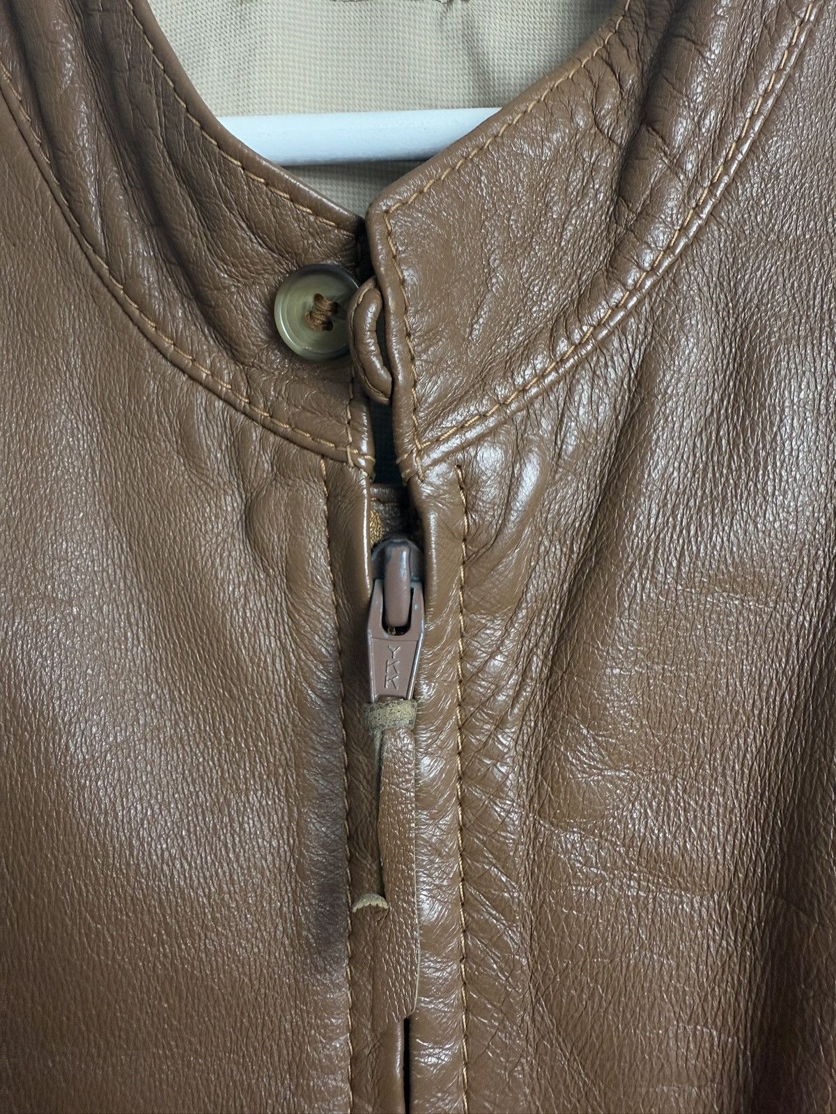 Issey Miyake × Japanese Brand Vintage 80s Issey Miyake leather bomber jacket M archive rare Size US M / EU 48-50 / 2 - 8 Thumbnail