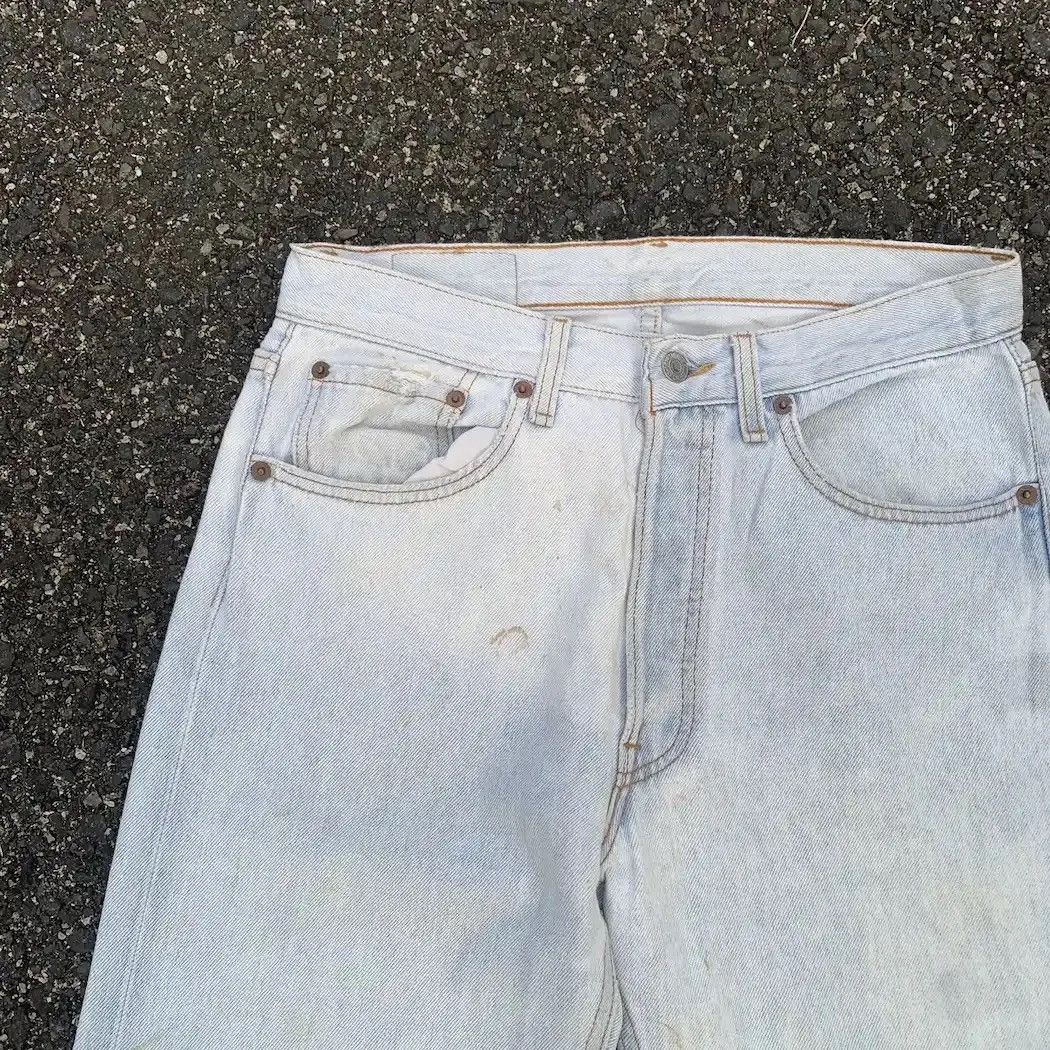 Levi's W29 L32 🔥 Vintage Levi’s 501 Rusty Dirty Levis Jeans Pants Size US 29 - 7 Thumbnail