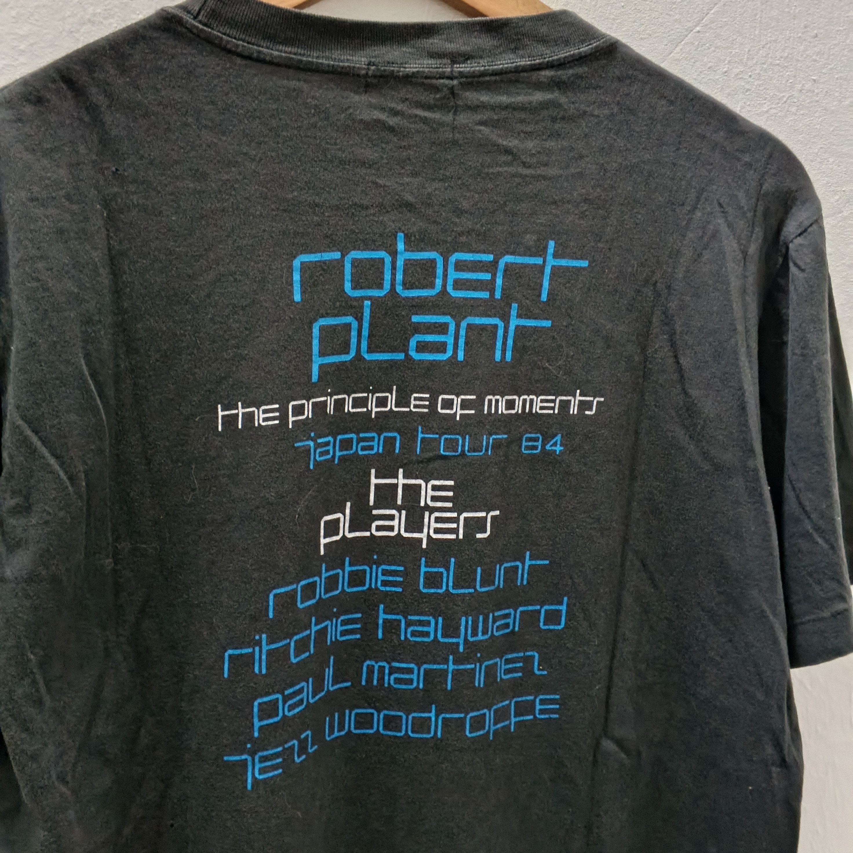 Band Tees Vintage 80's Robert Plant Led Zeppelin Tour Tshirt Boxy Size US M / EU 48-50 / 2 - 7 Thumbnail