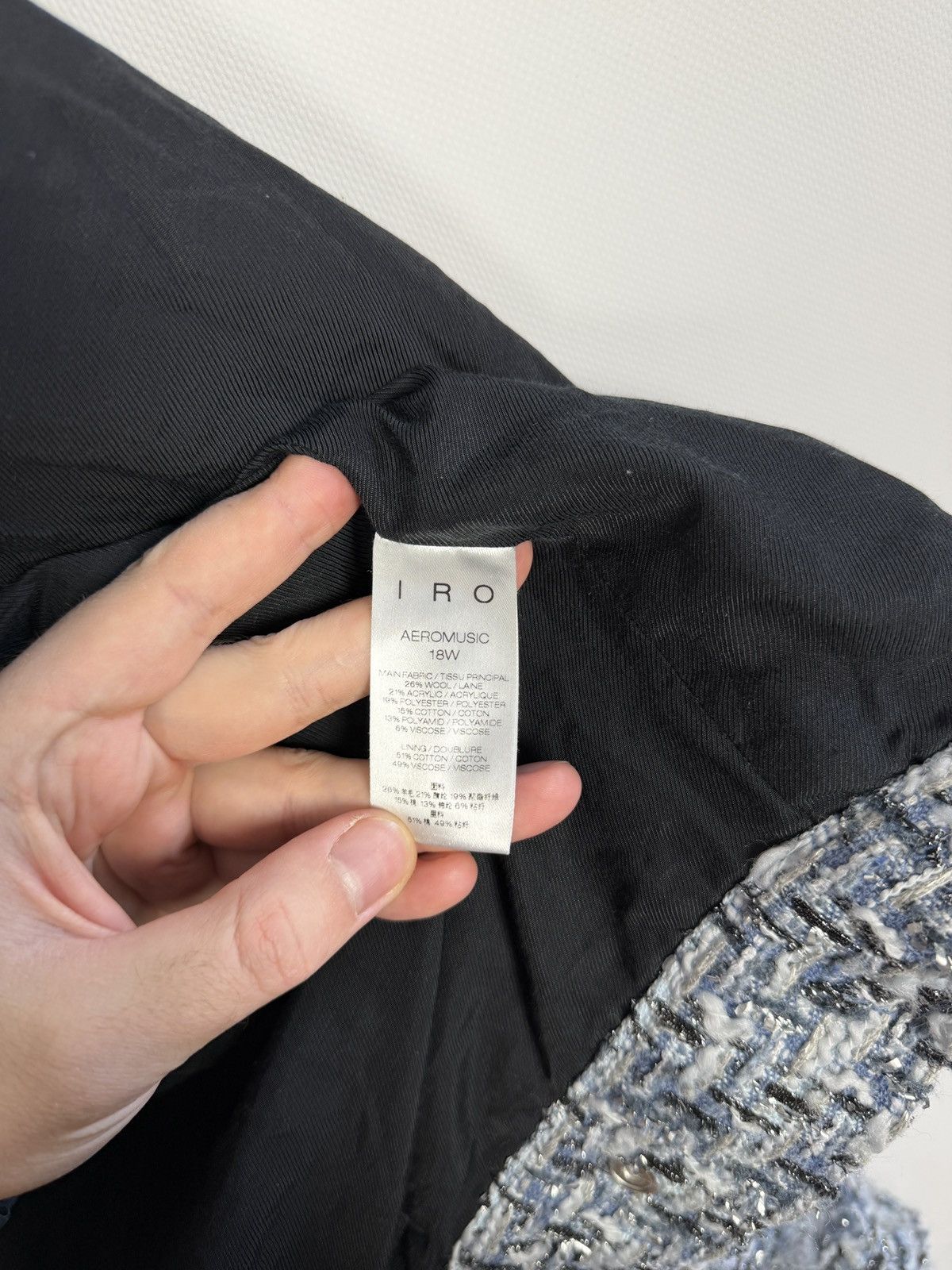 Iro IRO Paris Blazer Jacket Aeromusic Metallic Thread Size 18 Size XL / US 12-14 / IT 48-50 - 8 Thumbnail