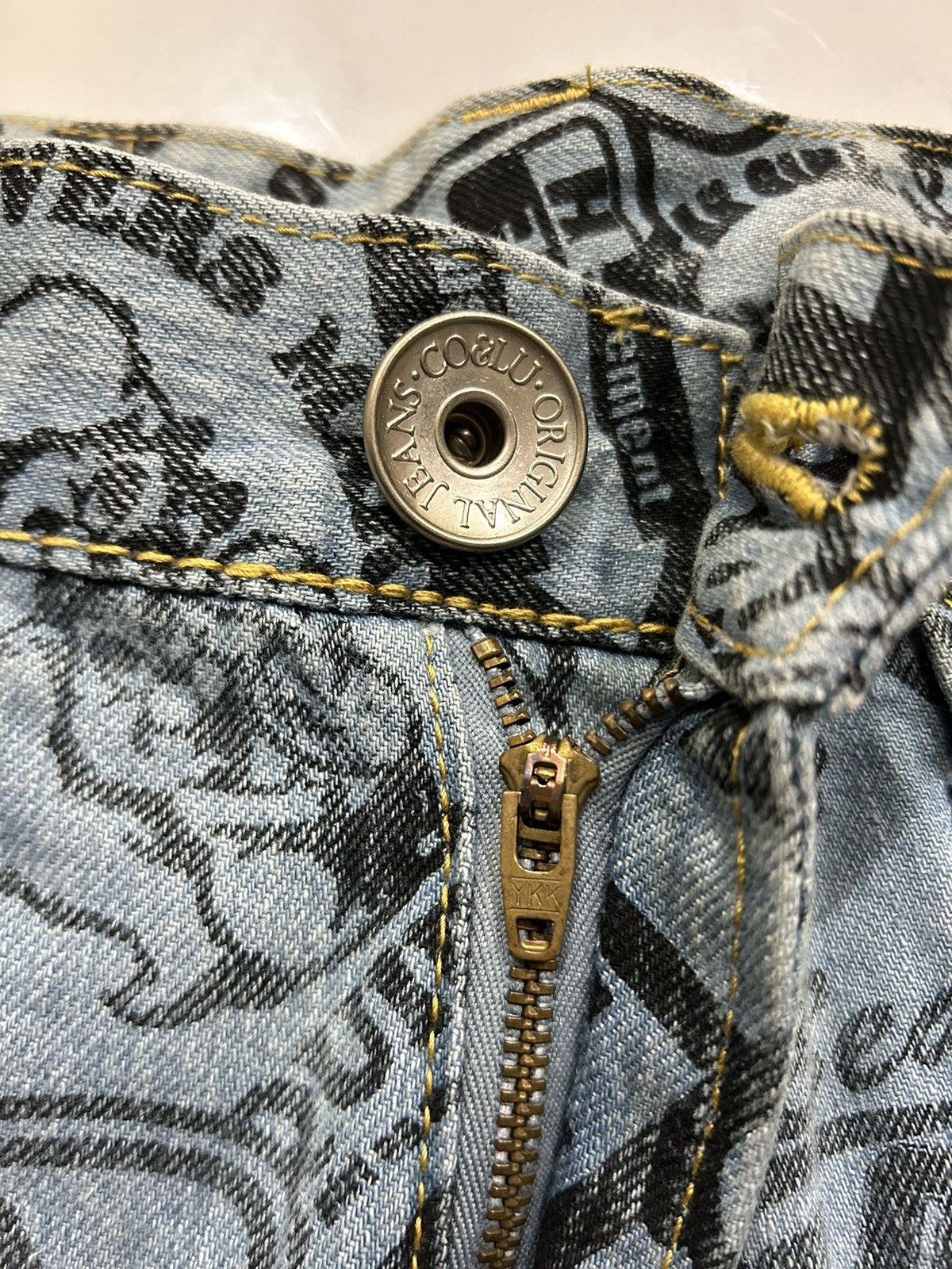 Japanese Brand Vintage Co&Lu Japan Printed All Over Jeans Size US 32 / EU 48 - 11 Thumbnail