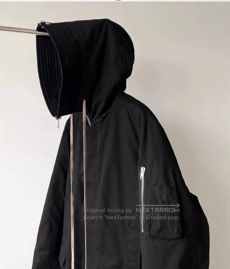 Rick Owens Rick Owens Long Black Parka Coat. Size US S / EU 44-46 / 1 - 4 Thumbnail