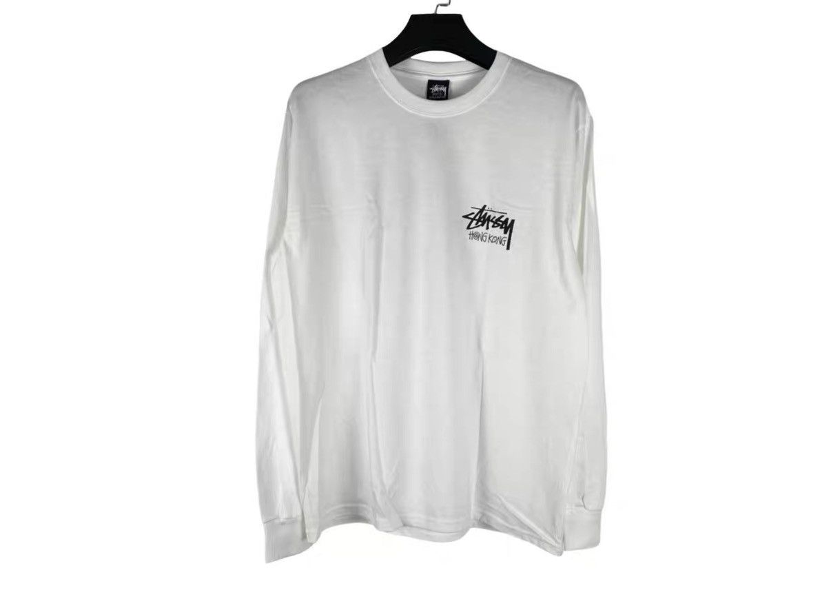 Stussy Stussy Hong Kong Exclusive White Long Sleeve J31 Size US L / EU 52-54 / 3 - 2 Thumbnail