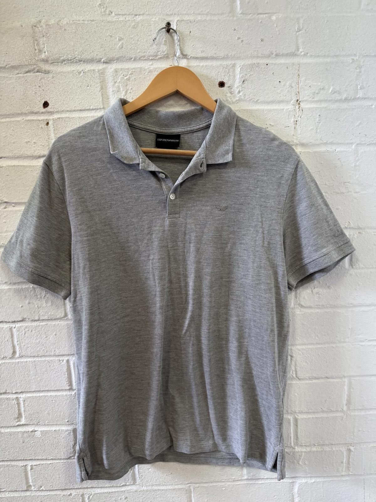Emporio Armani Men's Emporio Armani Grey Polo Shirt Size US L / EU 52-54 / 3 - 1 Thumbnail