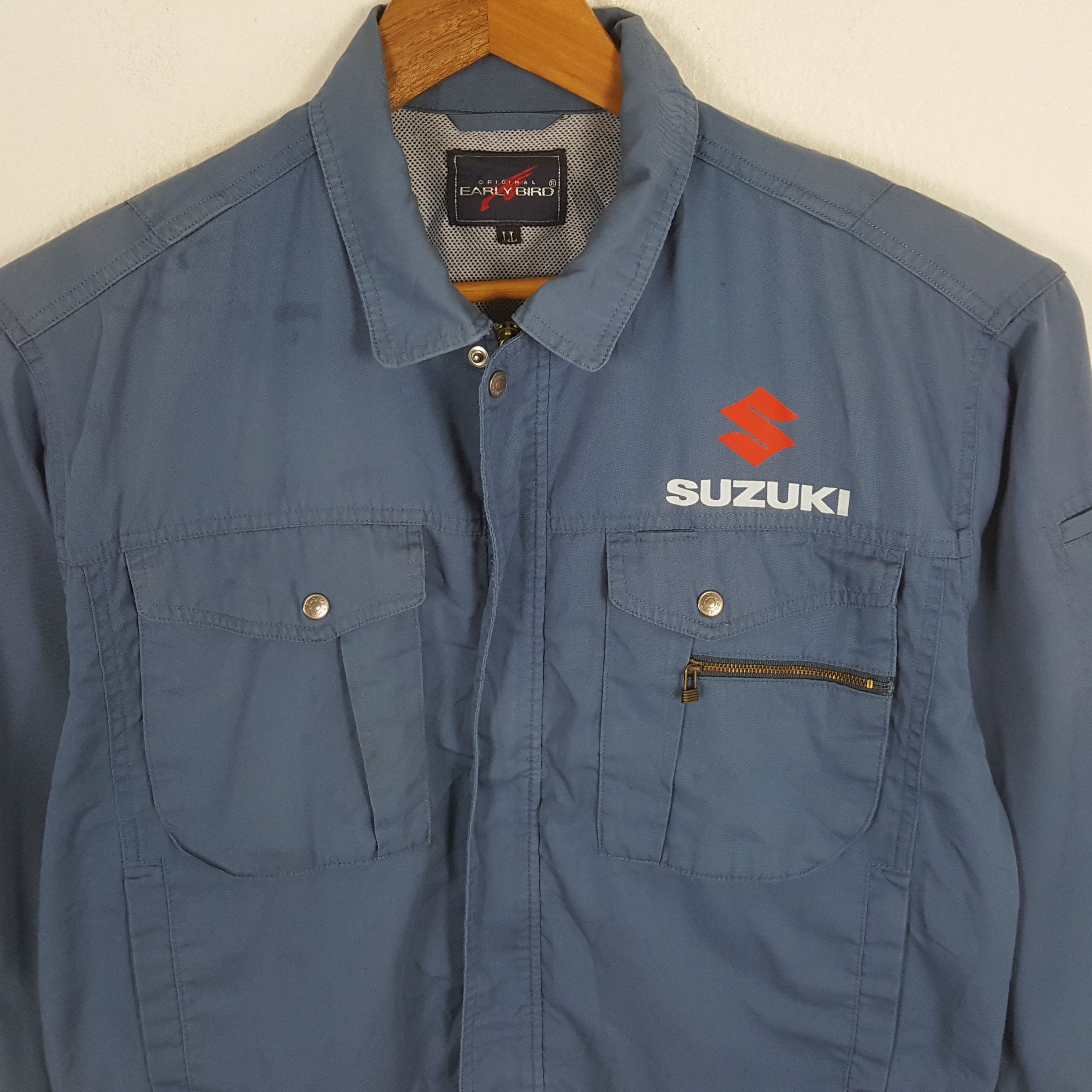 Japanese Brand × Vintage Vintage SUZUKI Japanese Motorsports Racing Custom Jacket Size US L / EU 52-54 / 3 - 4 Thumbnail