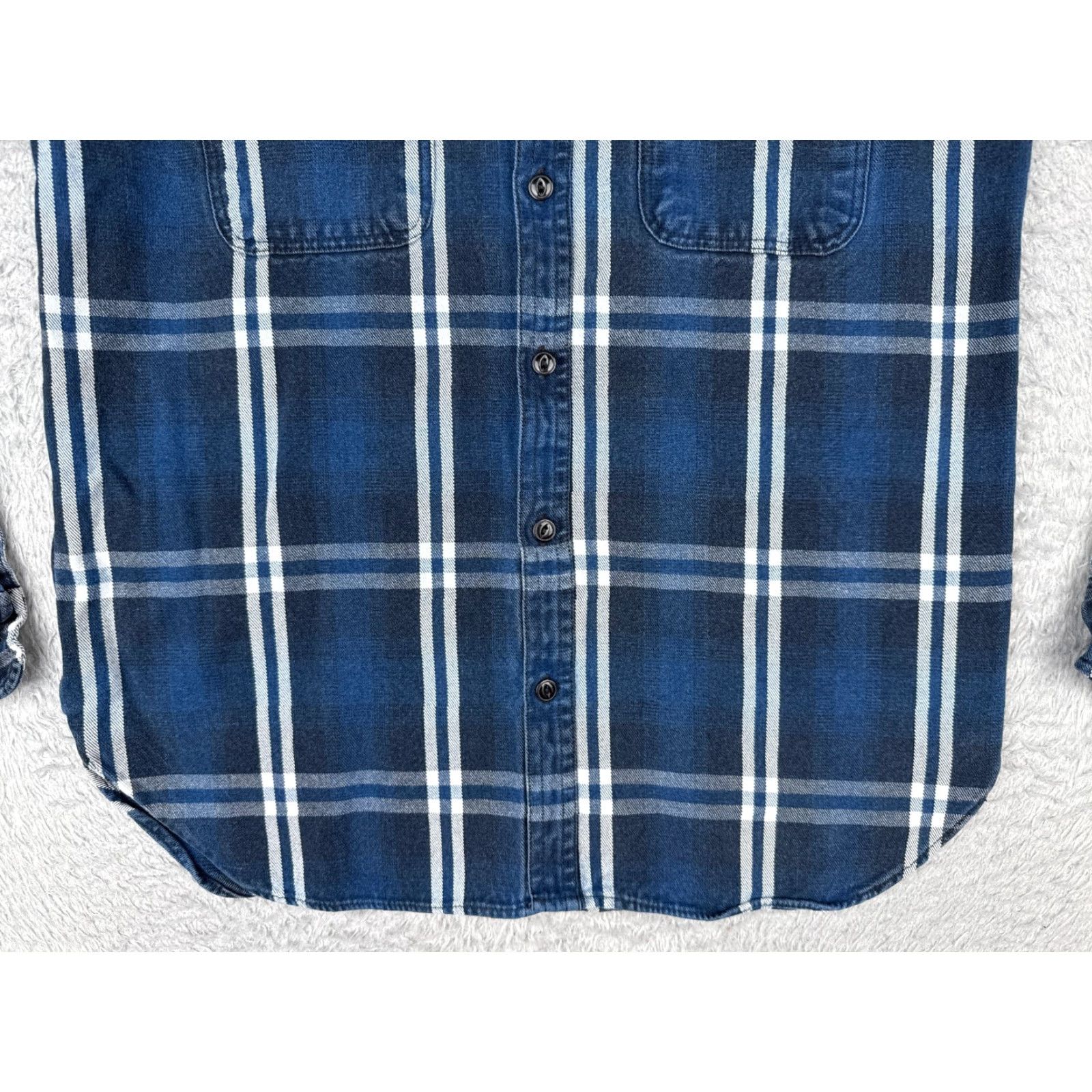 Orvis Orvis Shirt Mens Small Blue Plaid Flannel Button-Up Long Sleeve 100% Cotton Outdoor Size US S / EU 44-46 / 1 - 5 Thumbnail