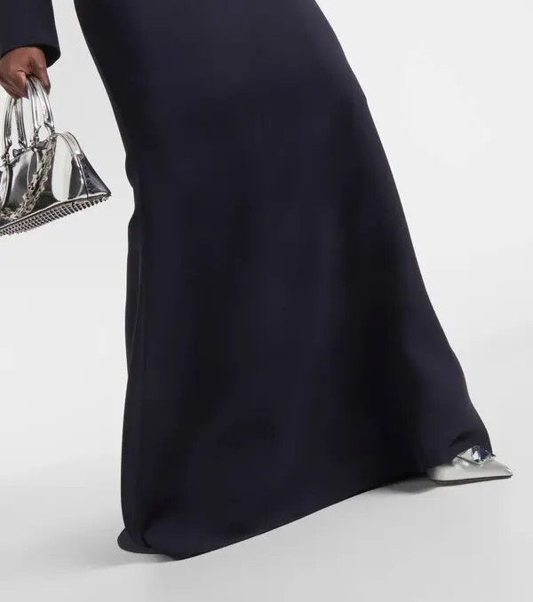 Valentino o1y0326 Maxi Skirt in Midnight Blue Size 28" / US 6 / IT 42 - 5 Thumbnail