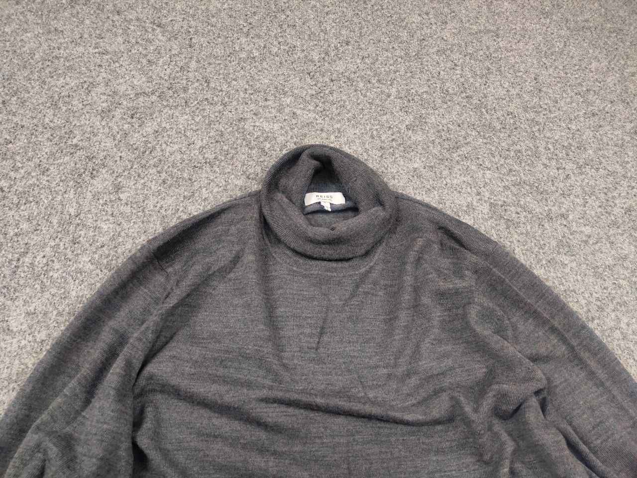 Reiss Reiss merino wool light gray Roll Neck knit Jumper Sweater Size US L / EU 52-54 / 3 - 5 Thumbnail