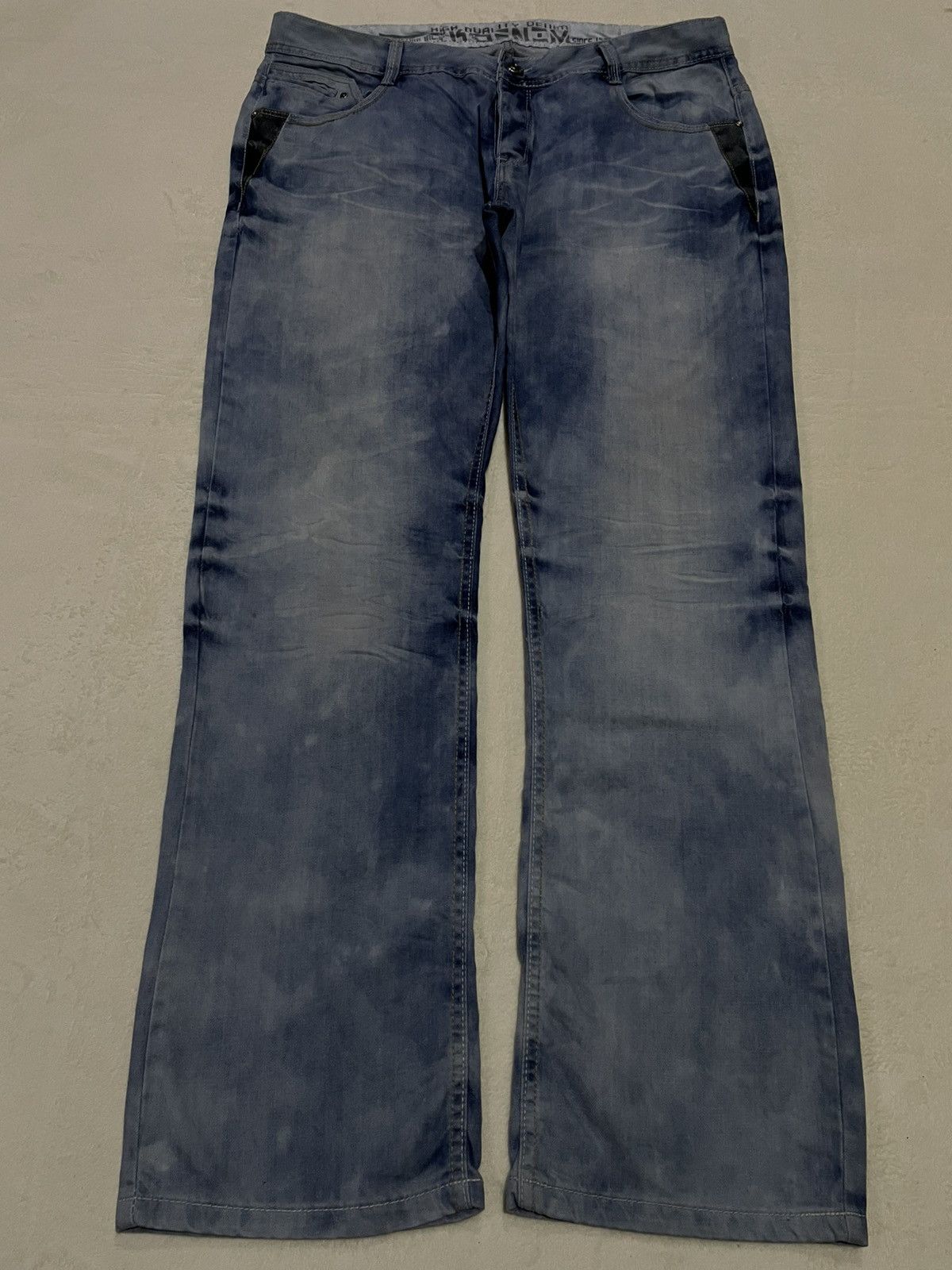 Japanese Brand Vintage TK Denim Acidwash Faded Jeans Size US 39 - 1 Thumbnail