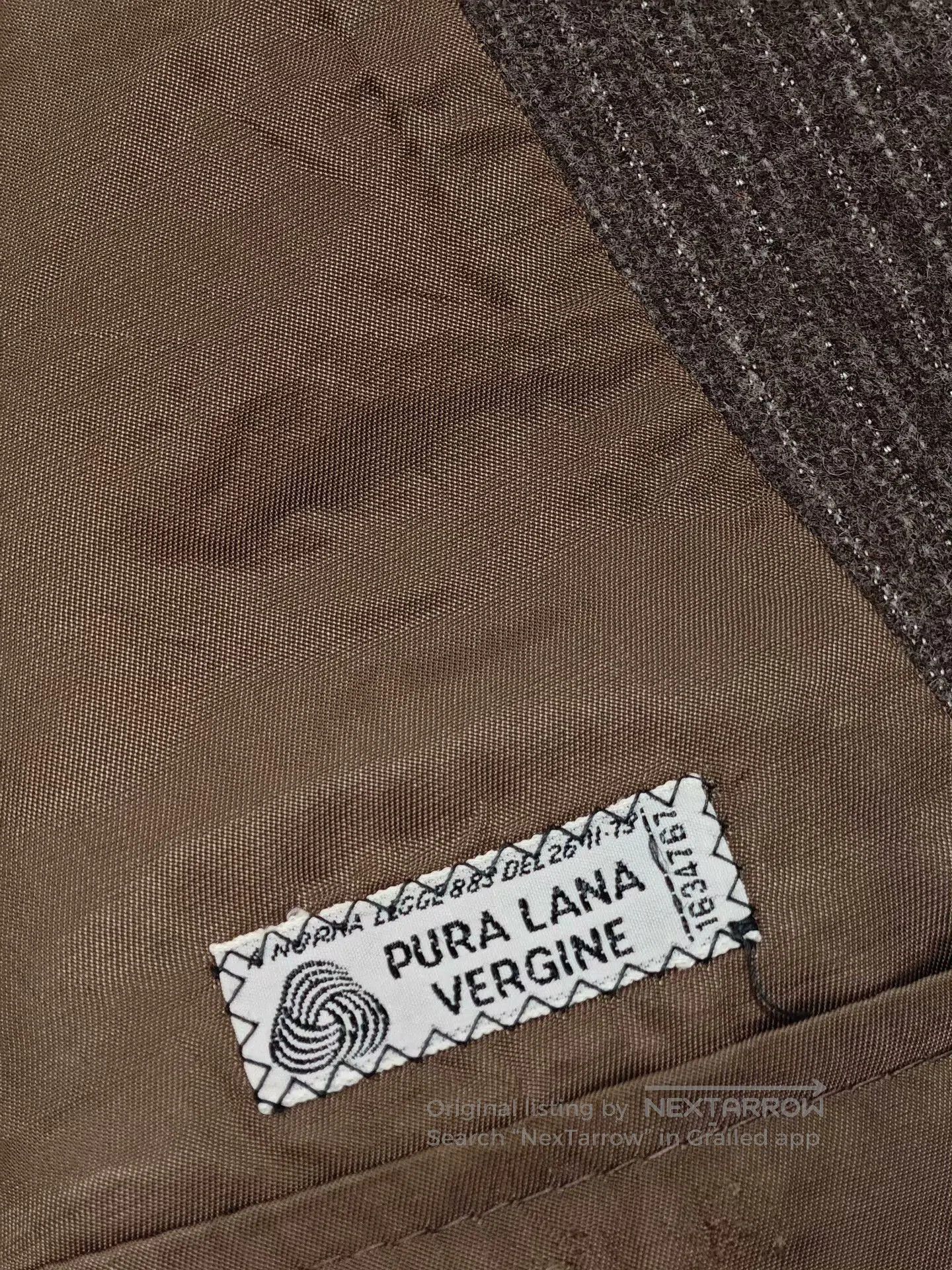 Zanetti Vintage Italian Brown Wool Blazer. Size US S / EU 44-46 / 1 - 8 Thumbnail