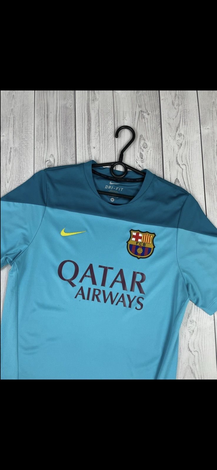 Nike Vintage Nike Barcelona soccer jersey size M blue training Size US M / EU 48-50 / 2 - 2 Thumbnail
