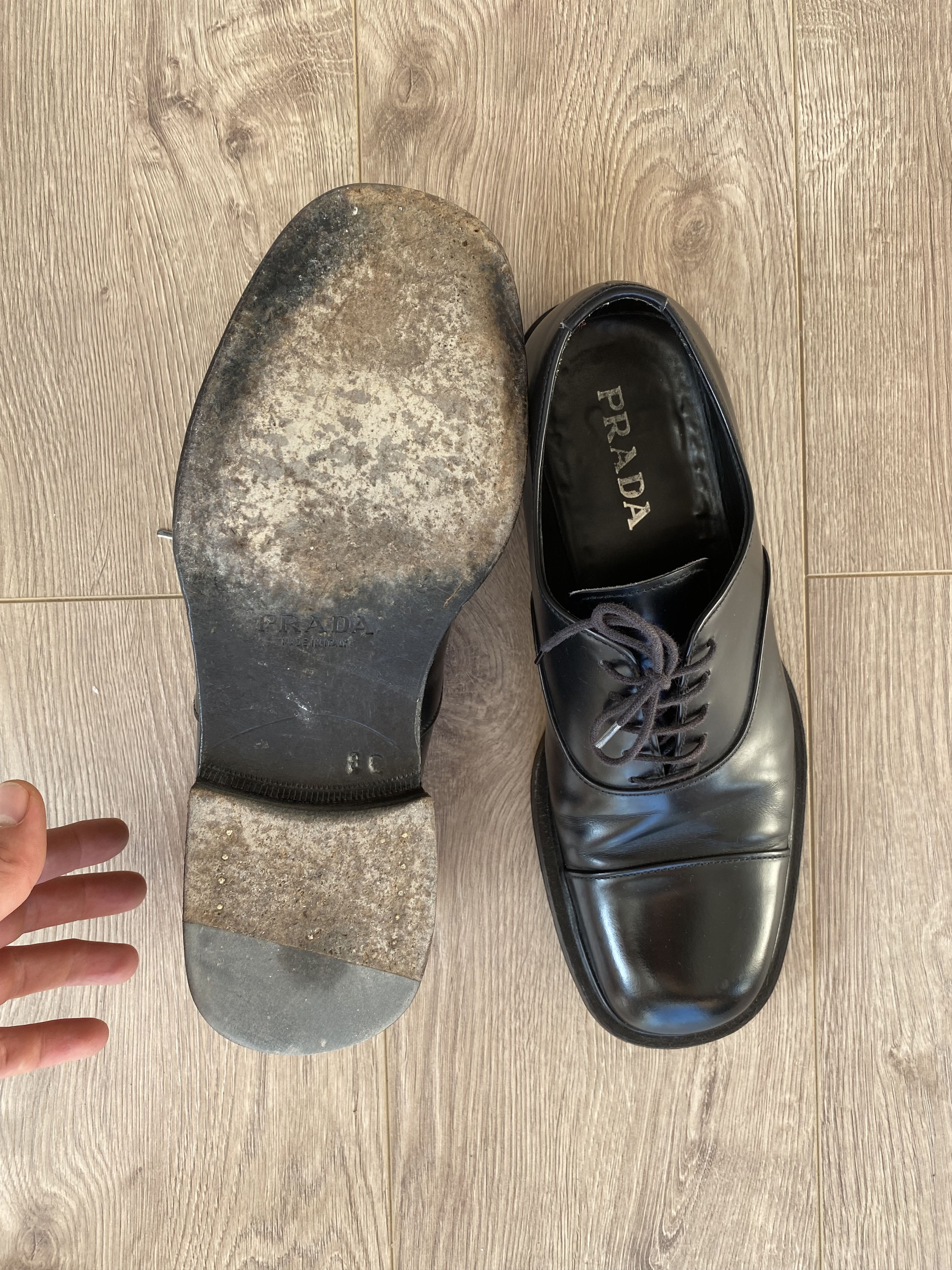 Prada Prada Leather Shoes Size US 8.5 / EU 41-42 - 1 Thumbnail