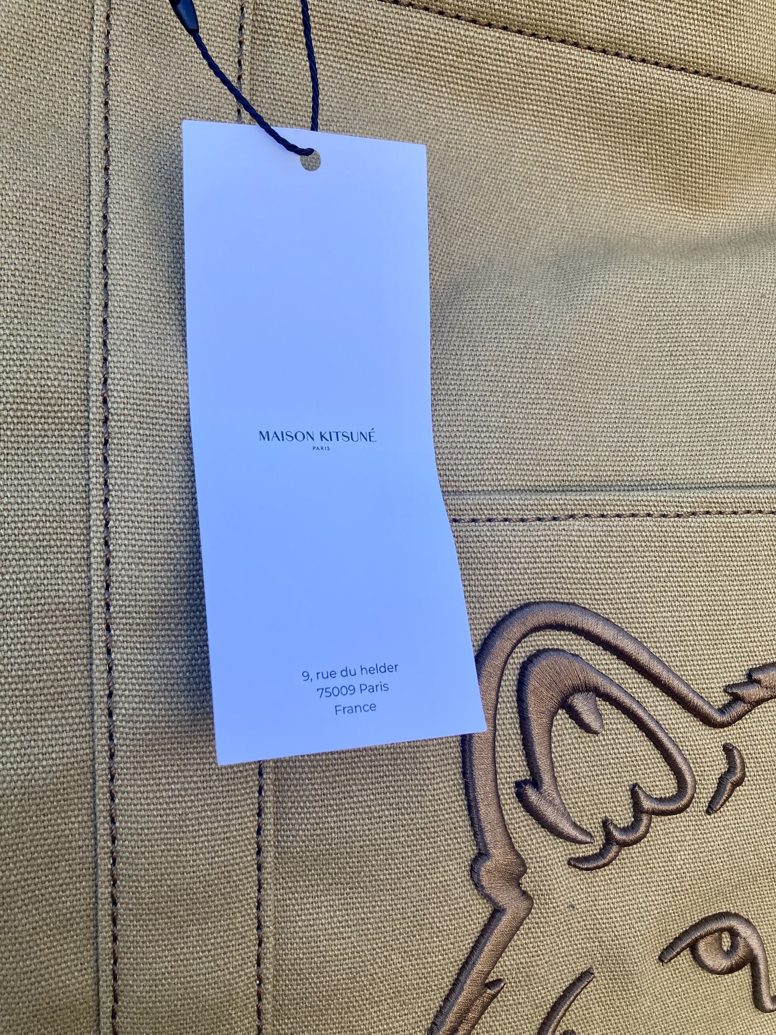 Maison Kitsune Foxhead tote bag shopper canvas Maison kitsune Paris new ds Size ONE SIZE - 4 Thumbnail