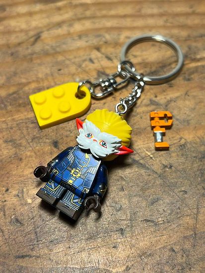 Cartoon Network × Handmade irritated studio arcane Heimerding Jayce minifigure keychain Size ONE SIZE - 8 Thumbnail