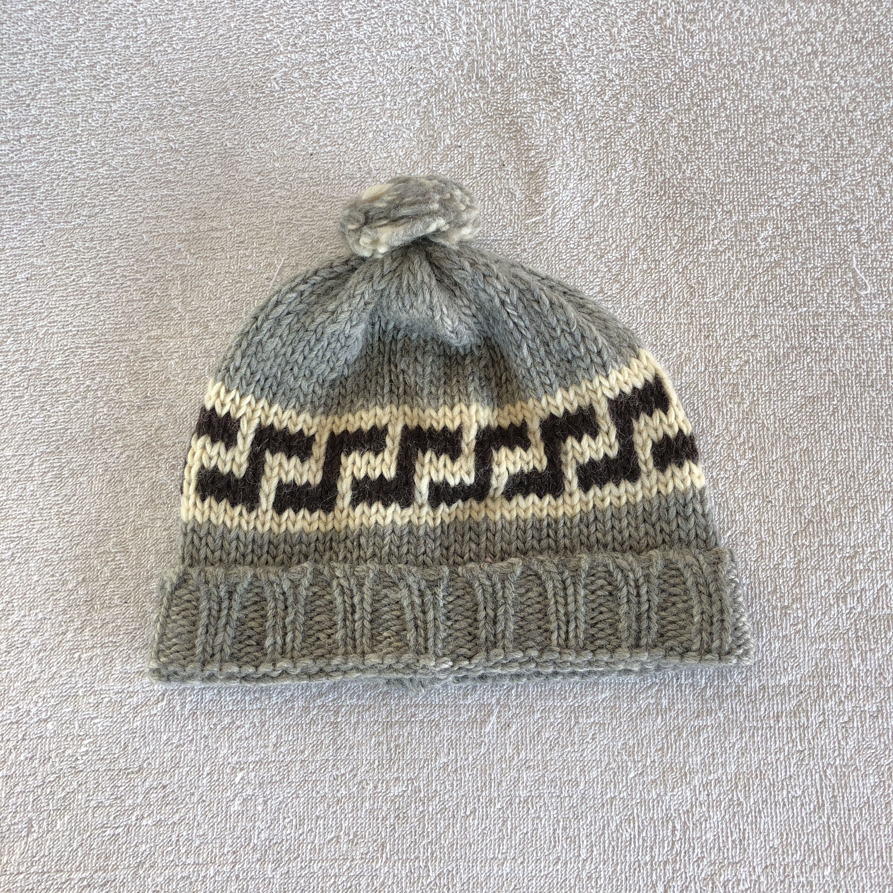 Japanese Brand Vintage 90s Port Grains Knit Beanie Slouchy Snow Caps Hats Size ONE SIZE - 5 Thumbnail