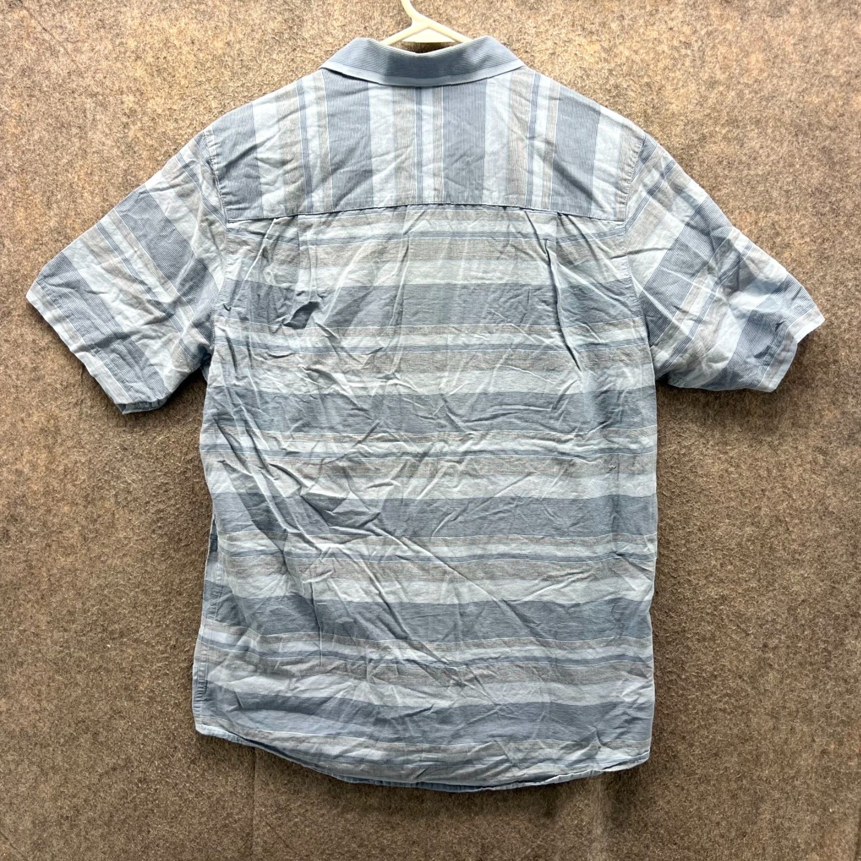 TravisMathew VINTAGE Travis Mathew Shirt Mens Medium Blue Button Down Striped Short Sleeve Pocket Size US M / EU 48-50 / 2 - 2 Thumbnail