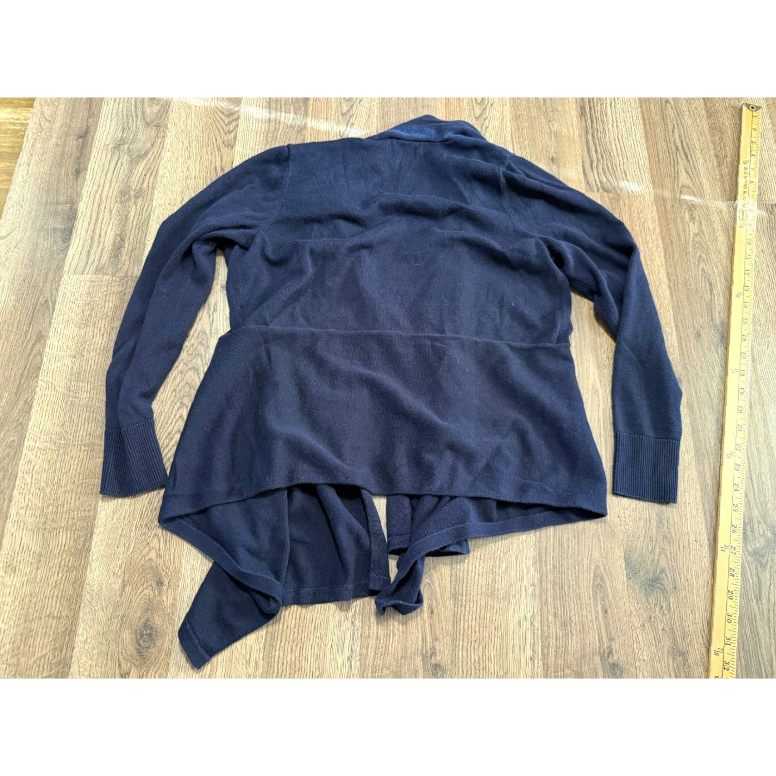 Croft & Barrow Croft & Barrow Cardigan Sweater Women's Medium Navy Blue Open Long Sleeve Casual Knit Regular Open Cardigan Size M / US 6-8 / IT 42-44 - 2 Thumbnail