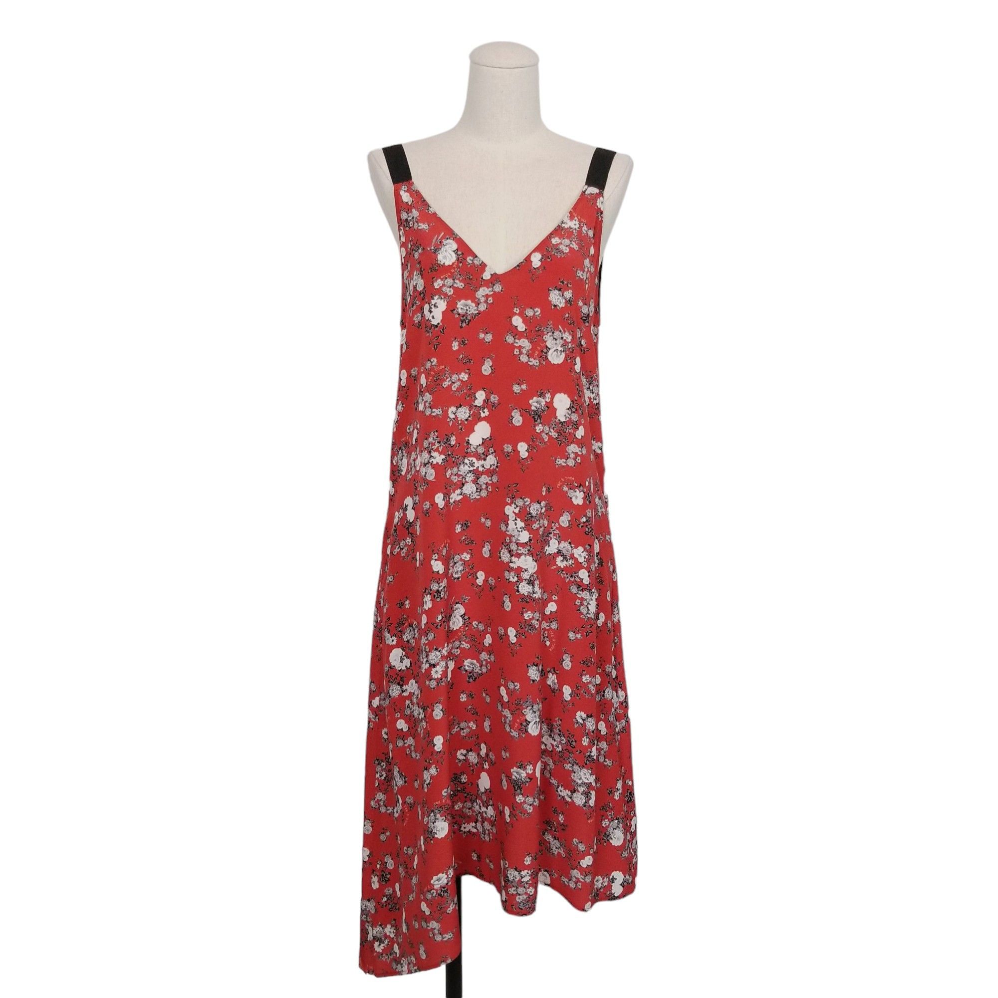 Rag & Bone Zac Asymmetrical Floral Print Silk Dress Size S / US 4 / IT 40 - 1 Thumbnail