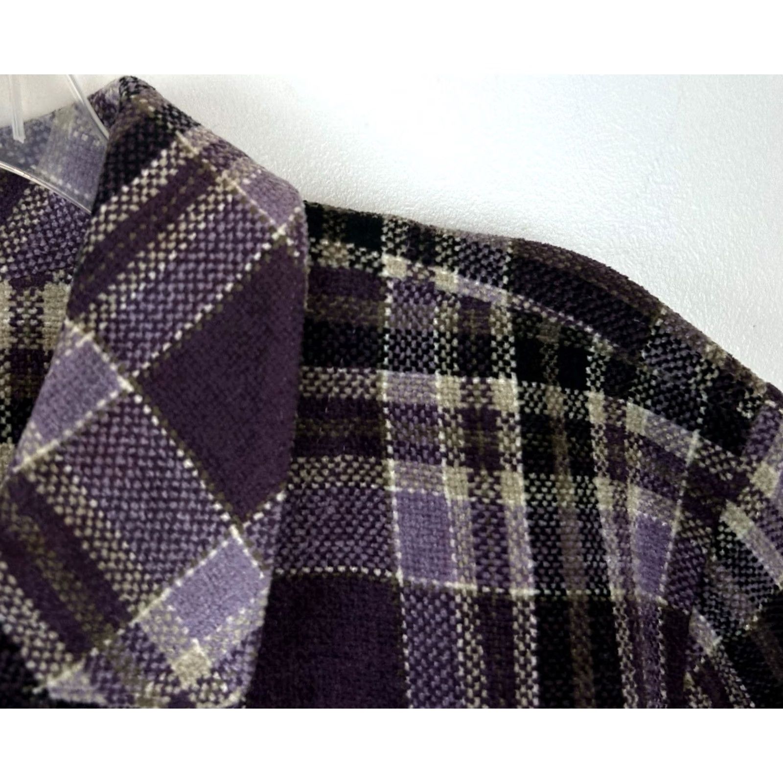 Vintage Christopher & Banks Purple Plaid Tapestry Blazer Jacket Old Money Womens Medium Size M / US 6-8 / IT 42-44 - 6 Thumbnail