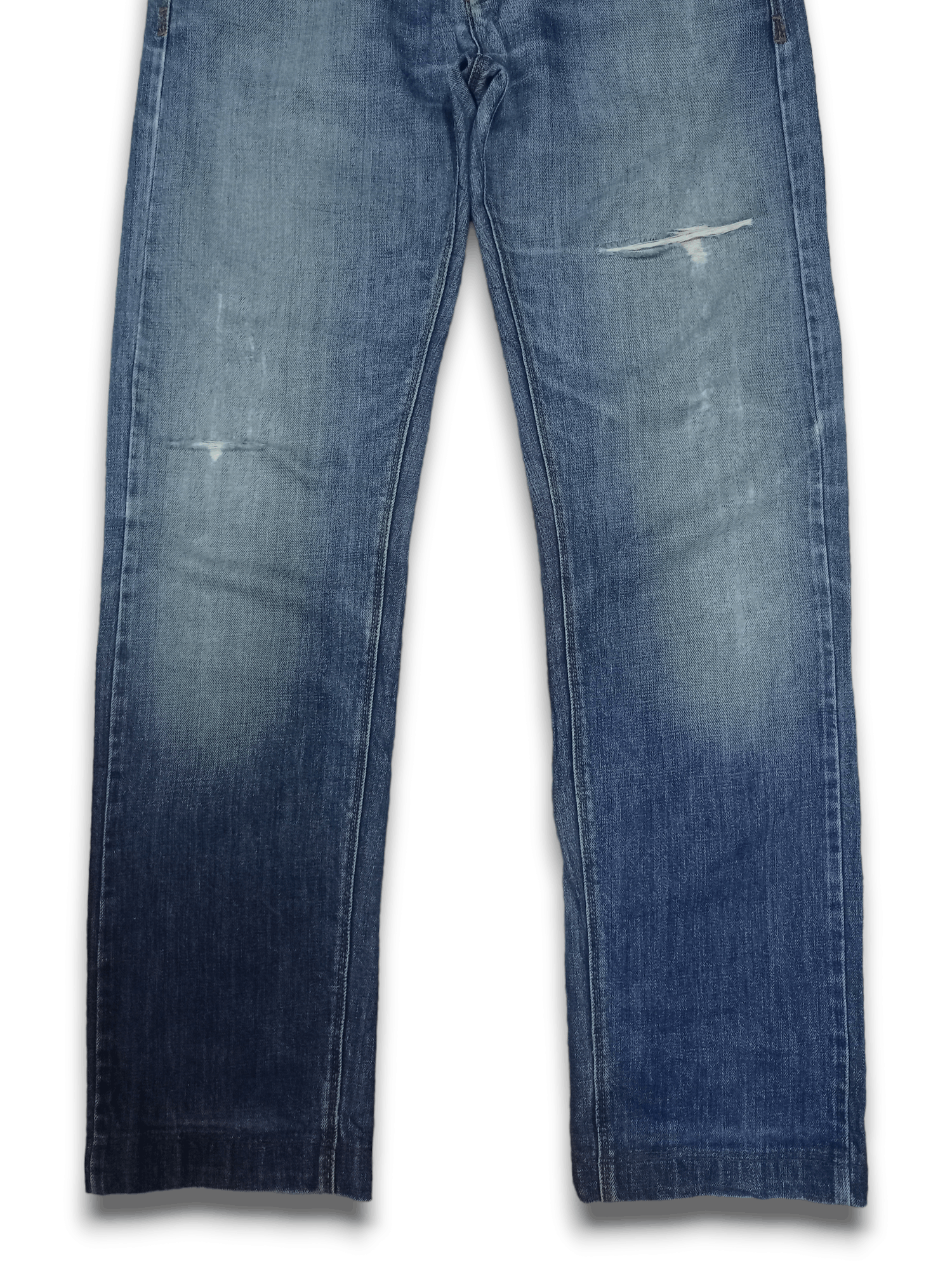 Designer × Henry Cotton's Vintage Henry Cottons Blue Wash Distressed Jeans 32x30 Size US 32 / EU 48 - 7 Thumbnail