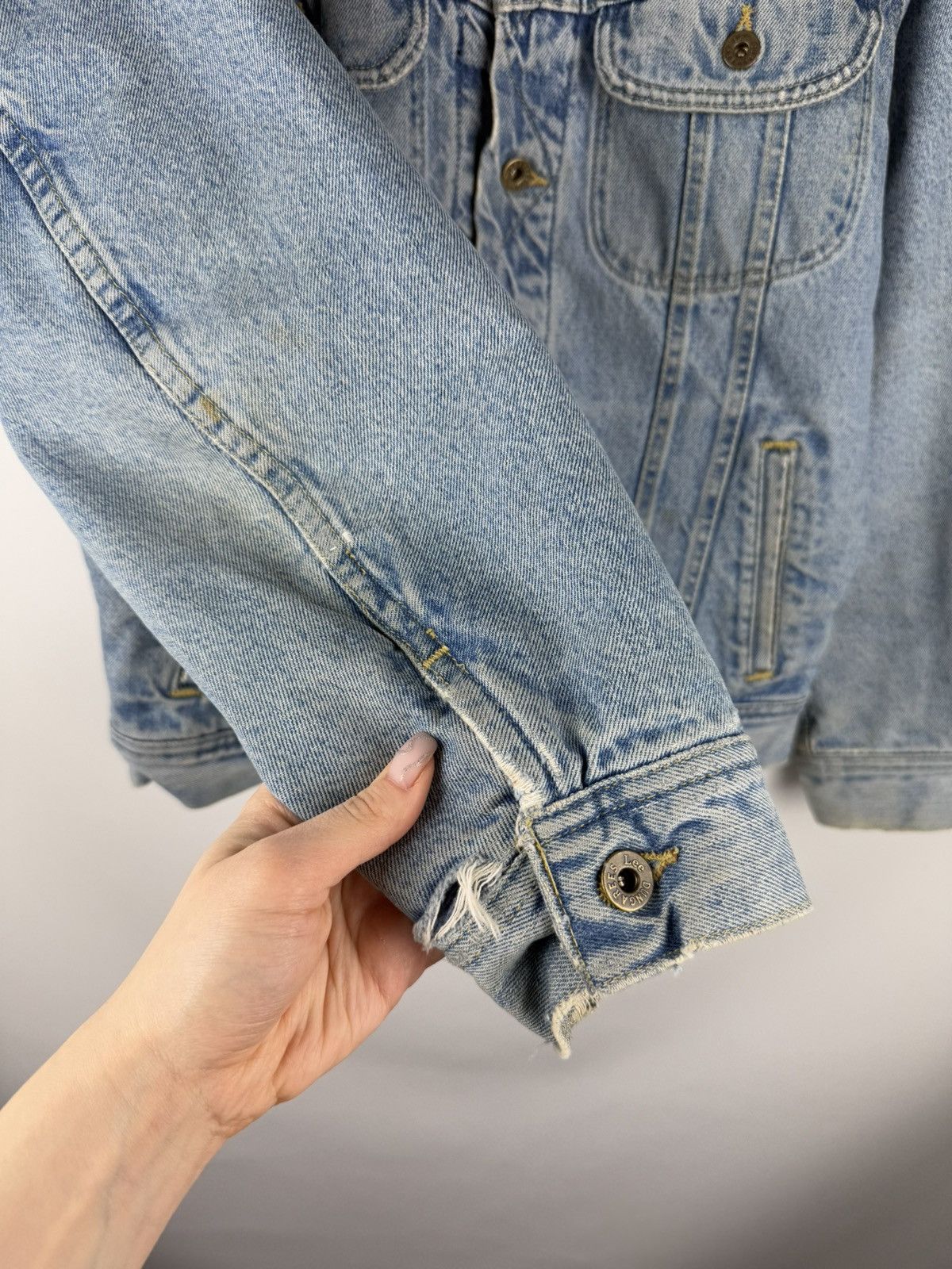 Lee × Vintage Lee Dungarees Vintage Blanket Lined Denim Trucker Jacket Size US M / EU 48-50 / 2 - 9 Thumbnail