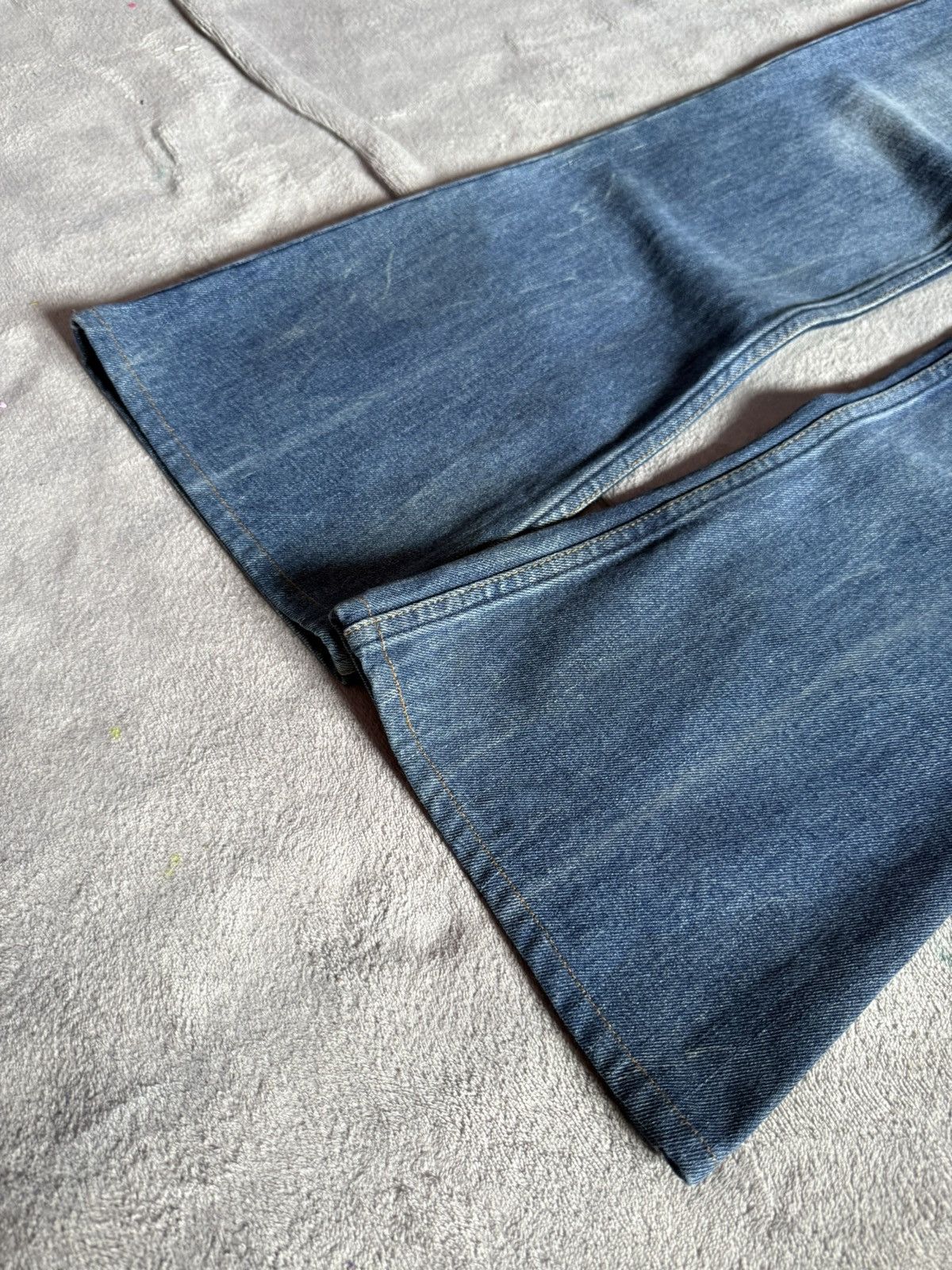 Levi's × TAION × Vintage Vintage LEVIS Big E 646 Flared Bootcut Talon Zipper Jeans Size US 30 / EU 46 - 7 Thumbnail