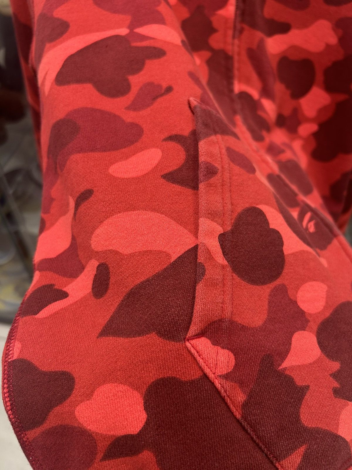 Bape Bape Red camo Shark hoodie Size US L / EU 52-54 / 3 - 3 Thumbnail