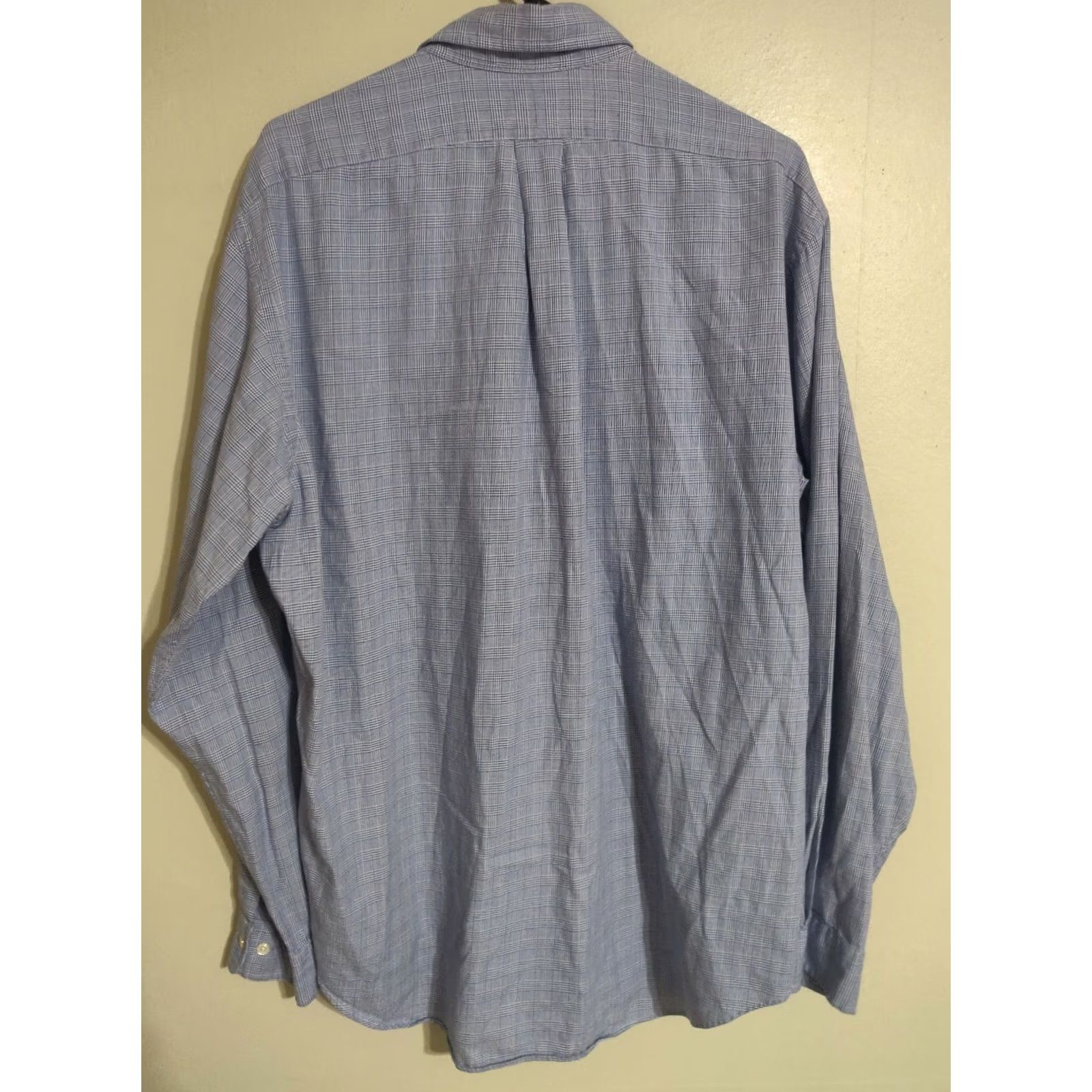 Polo Ralph Lauren Polo Ralph Lauren Yarmouth Blue Houndstooth L/S Button Shirt Men's 16.5 36/37 Size US XL / EU 56 / 4 - 4 Thumbnail